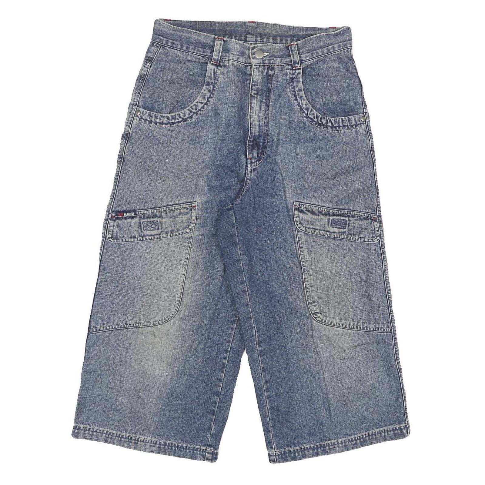 EAGLES Mens Shorts Blue Casual Cotton Blend M W28 Workwear Cargo Refurbished - N/A refurbished available on Cerqular