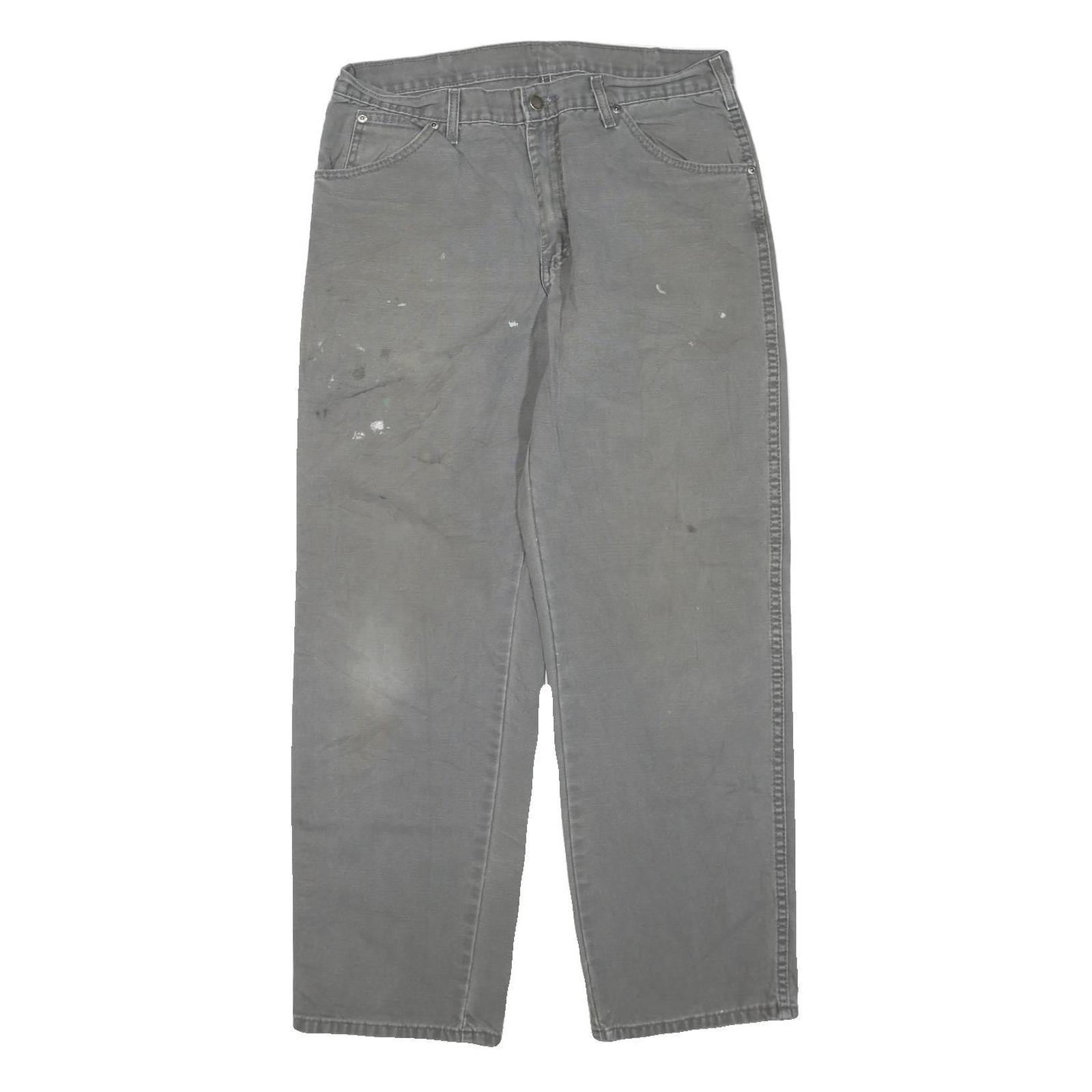 DICKIES Mens Regular Fit Straight Grey Denim Jeans W34 L30 Workwear Casual Refurbished - N/A refurbished available on Cerqular