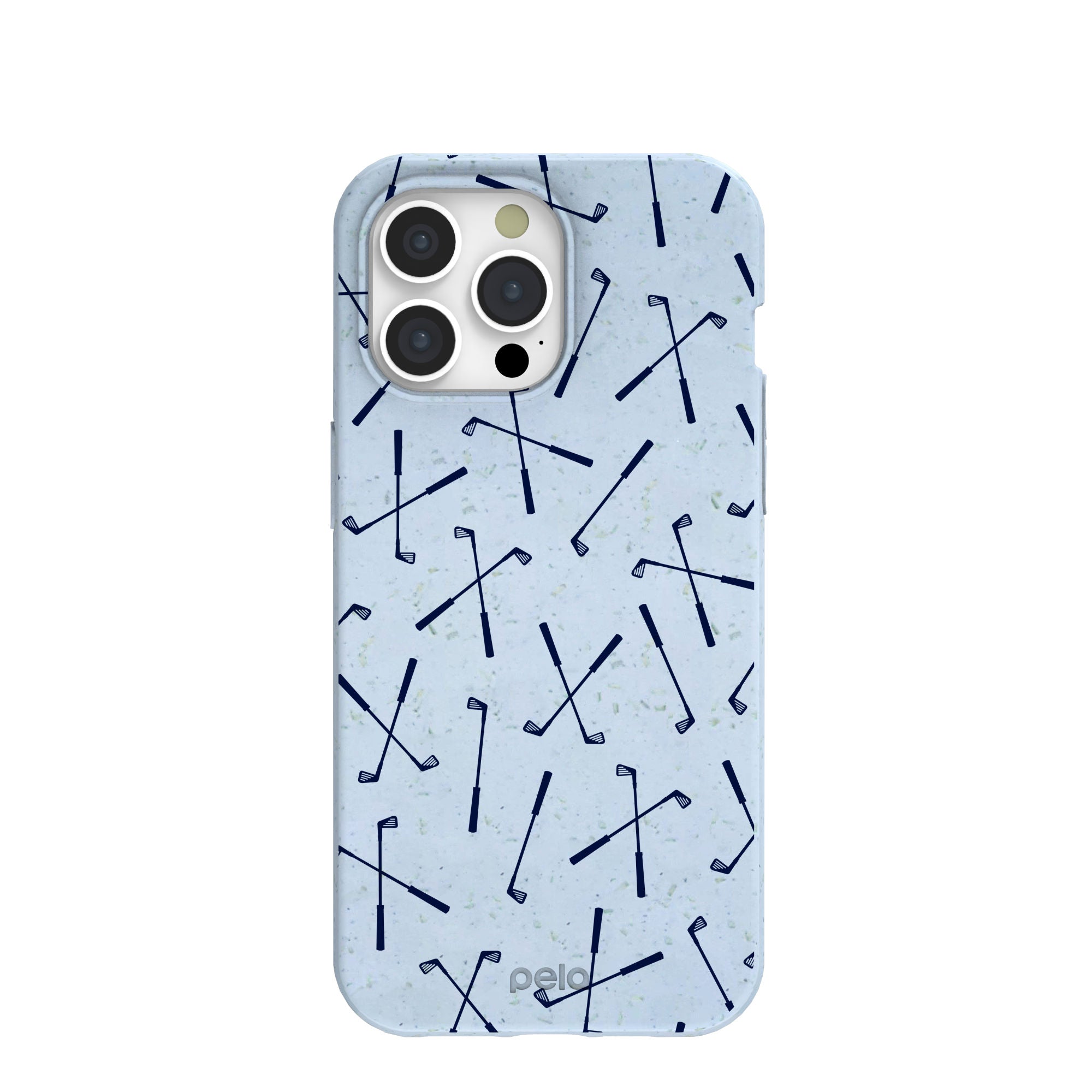Powder Blue Golf Clubs iPhone 15 Pro Max Case Refurbished - Pela Case refurbished available on Cerqular