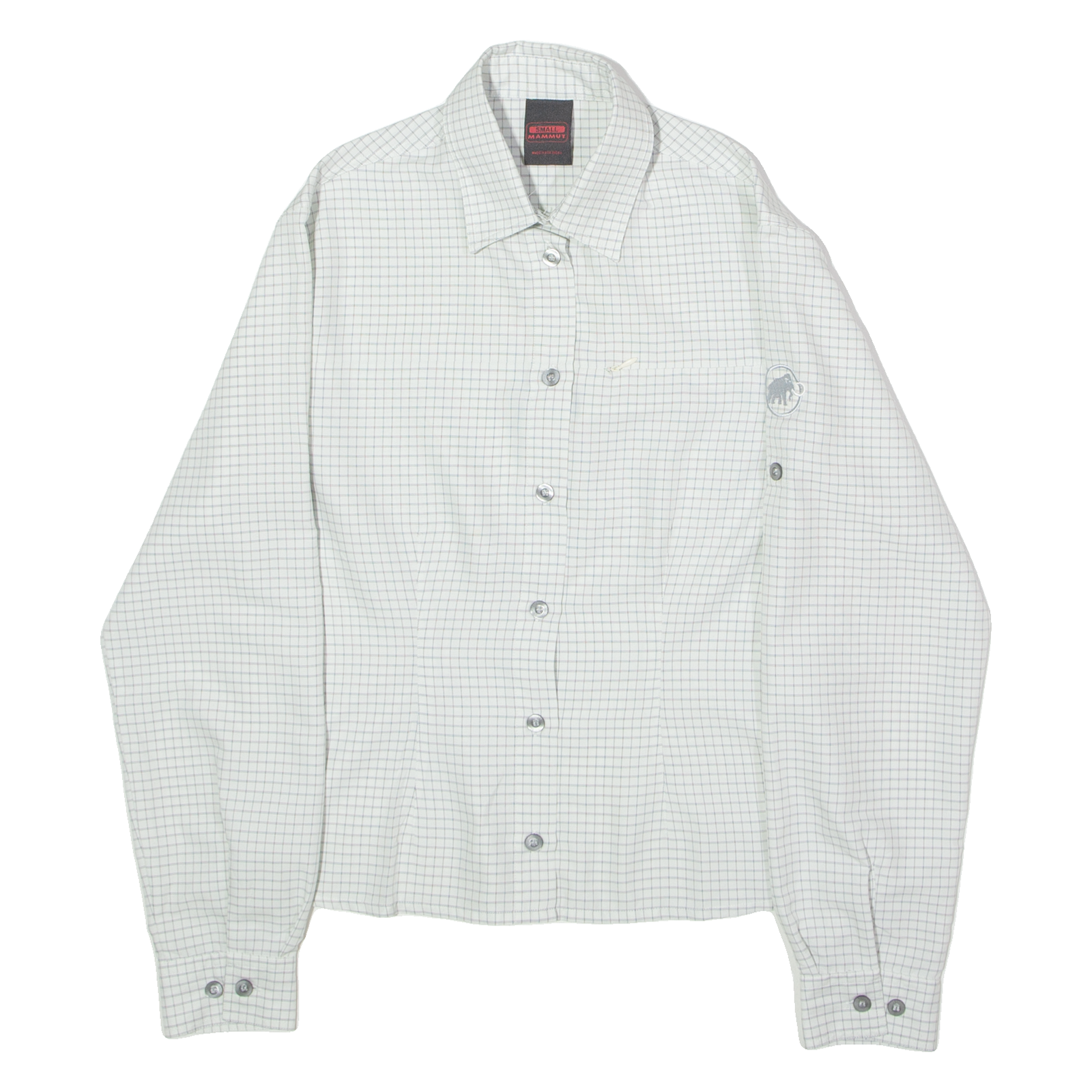 MAMMUT Womens Shirt White Check Long Sleeve S Refurbished - N/A refurbished available on Cerqular