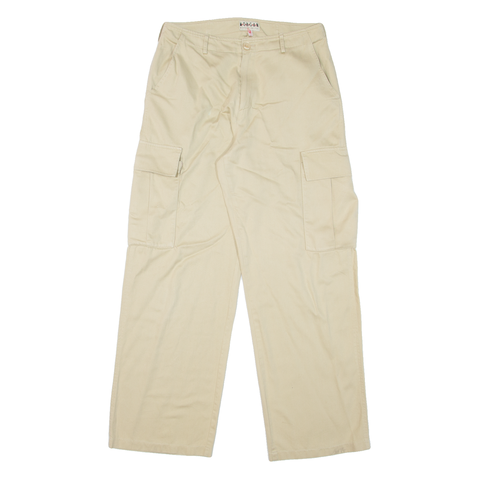 MORGAN Cargo Womens Trousers Beige Loose Straight W28 L29 Refurbished - N/A refurbished available on Cerqular