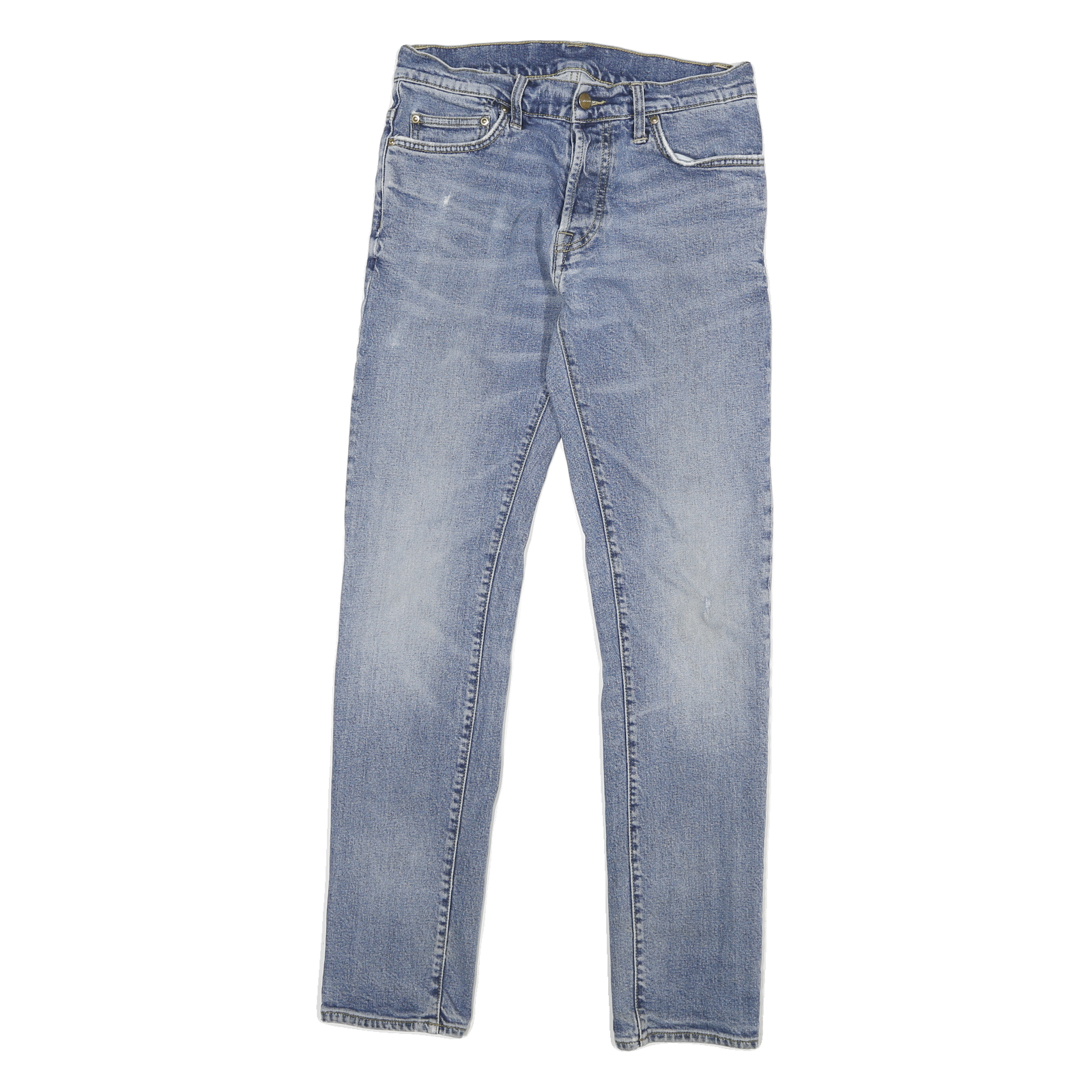 CARHARTT Mens Slim Blue Denim Jeans W29 L32 Zip Closure Casual Style Refurbished - N/A refurbished available on Cerqular