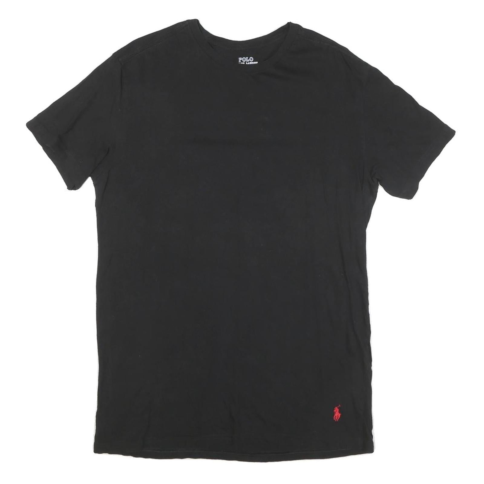 Buy POLO RALPH LAUREN Mens Black Classic T-Shirt L Short Sleeve Crew Neck Cotton Refurbished - $25.99 POLO RALPH LAUREN Mens Black Classic T-Shirt L Short Sleeve Crew Neck Cotton Refurbished - N/A refurbished available on Cerqular
