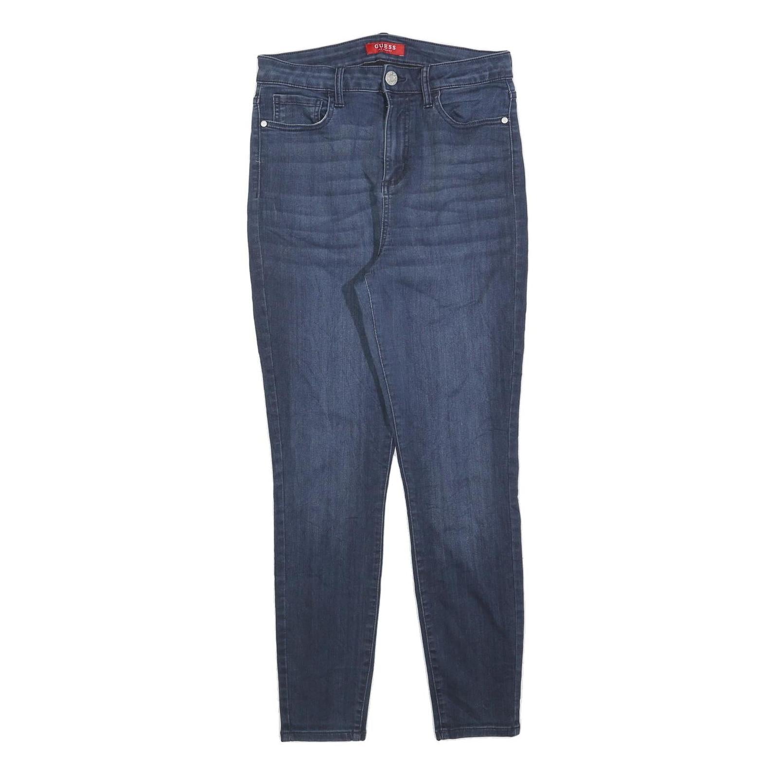 GUESS Womens Slim Fit Blue Denim Skinny Jeans Cotton Blend W29 L28 Stretch Refurbished - N/A refurbished available on Cerqular