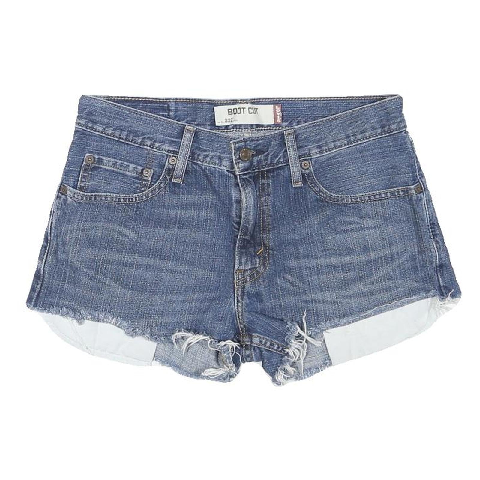 LEVI'S Womens Blue Denim Boot Cut Shorts M W30 Cotton Blend Casual Summer Refurbished - N/A refurbished available on Cerqular