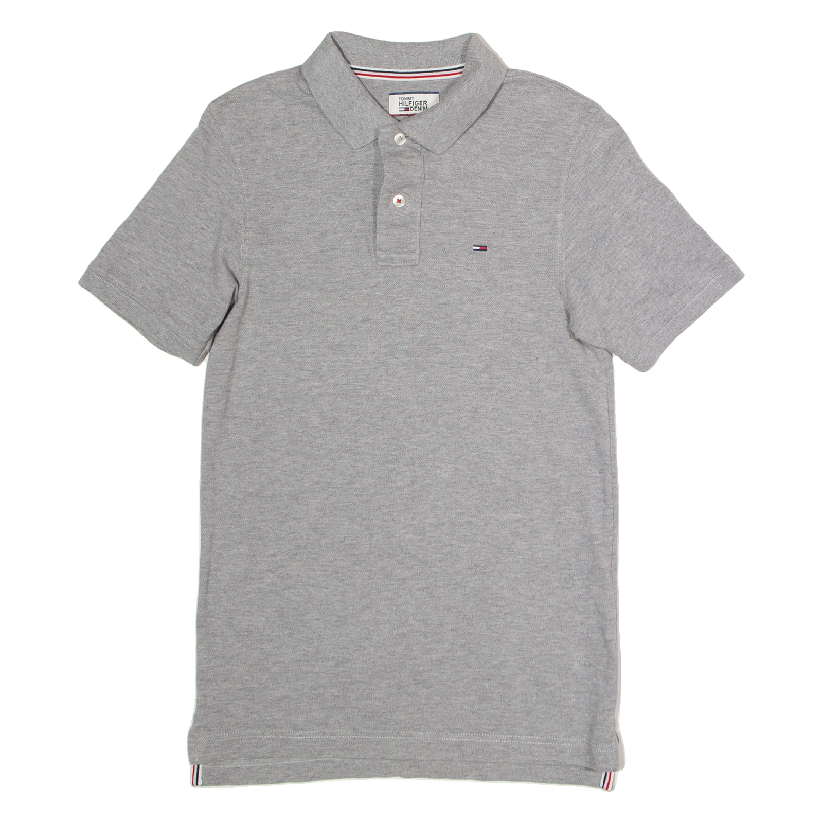 HILFIGER DENIM Mens Polo Shirt Grey XS Refurbished - N/A refurbished available on Cerqular
