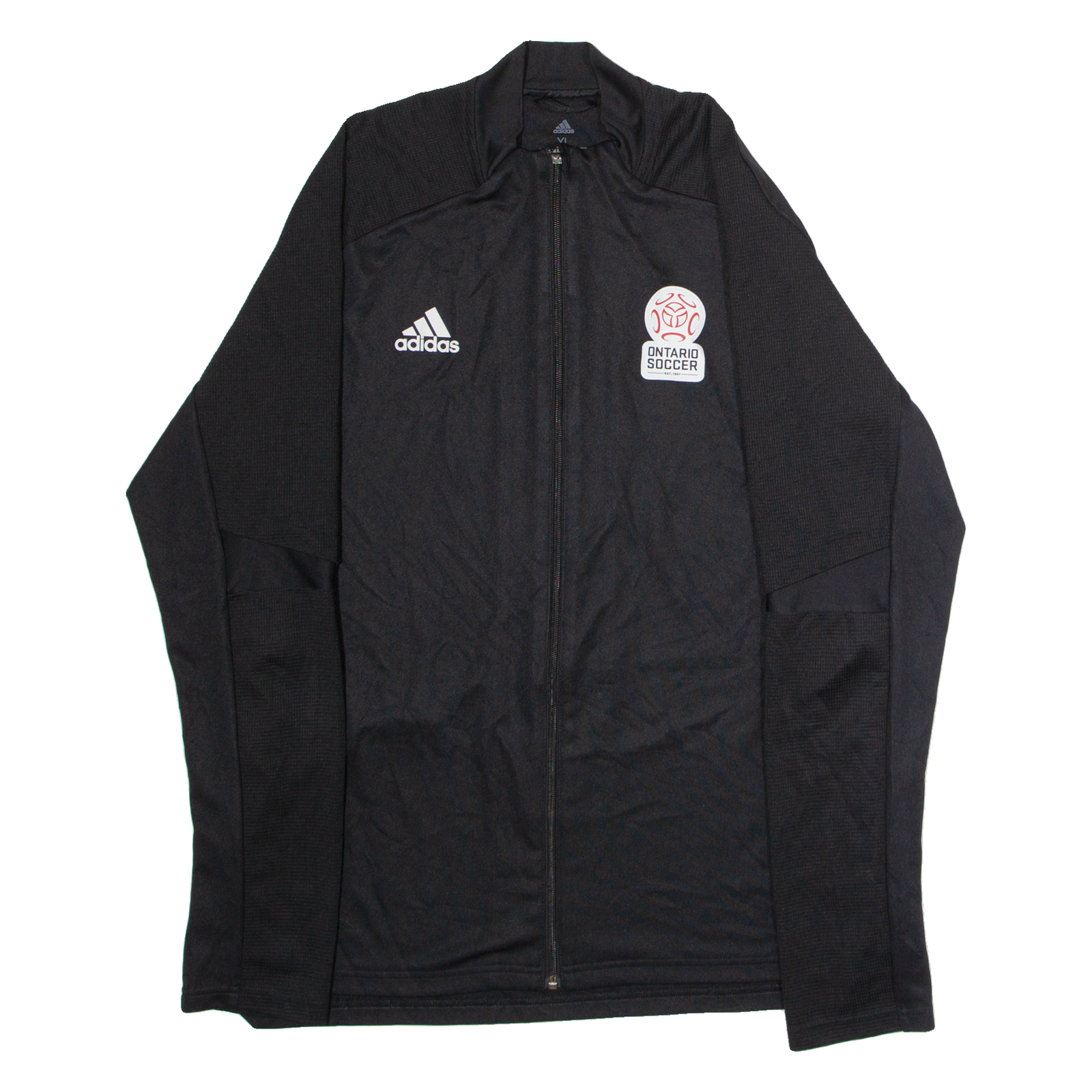 ADIDAS Ontario Soccer Mens Track Jacket Black XL Refurbished - N/A refurbished available on Cerqular