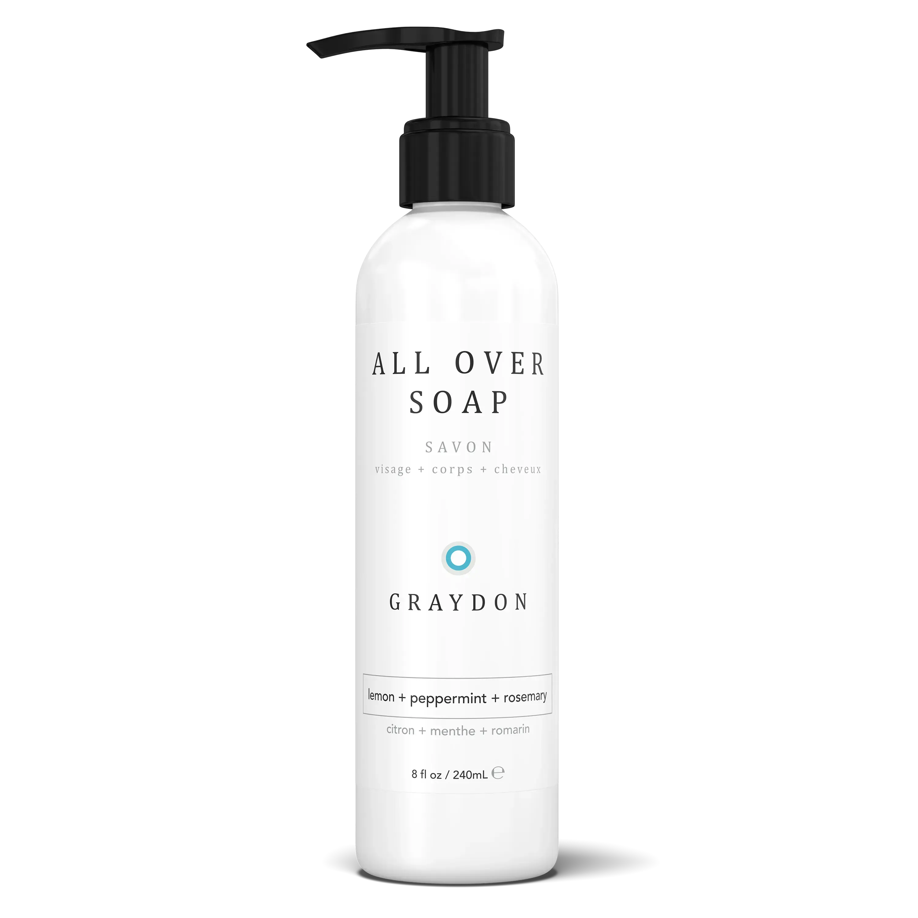 Buy all over soap | Size: 240 mL (50–80 showers) Refurbished - $25.00 all over soap | Size: 240 mL (50–80 showers) Refurbished - Graydon Skincare refurbished available on Cerqular