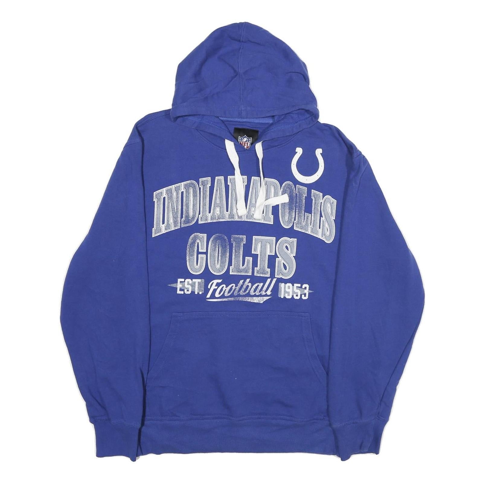 NFL Mens Blue Indianapolis Colts Pullover Hoodie XL Football Sportswear Refurbished - N/A refurbished available on Cerqular