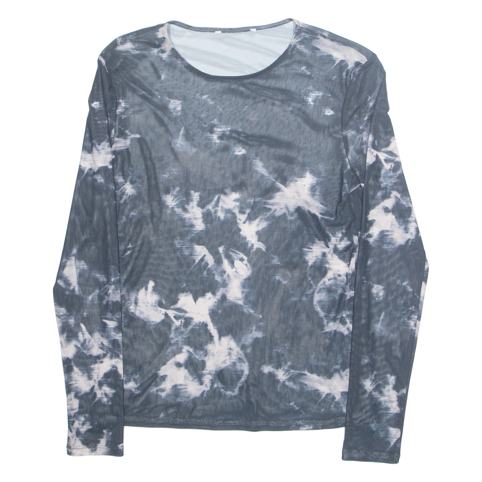 Buy Tie-dye Sheer Womens Printed Top Blue Long Sleeve Crazy Pattern S Refurbished - $16.89 Tie-dye Sheer Womens Printed Top Blue Long Sleeve Crazy Pattern S Refurbished - N/A refurbished available on Cerqular