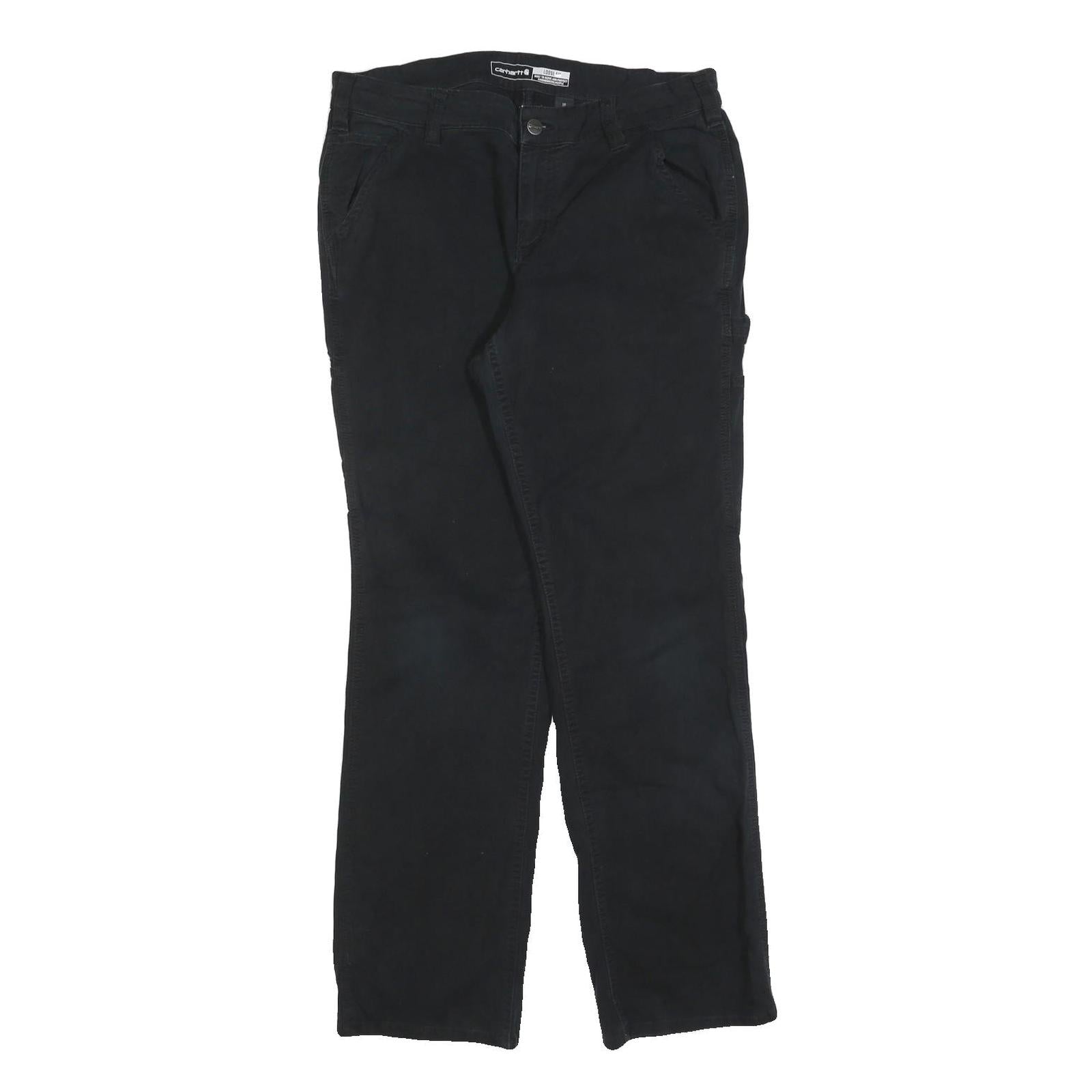 CARHARTT Womens Cotton Blend Black Regular Straight Trousers W32 L30 Workwear Refurbished - N/A refurbished available on Cerqular