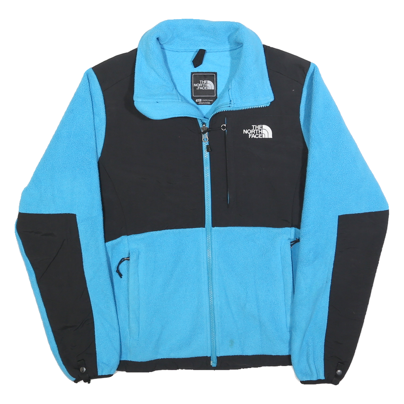 THE NORTH FACE Womens Blue & Black Zip Jacket S Polyester Fleece Outdoor Warm Refurbished - N/A refurbished available on Cerqular