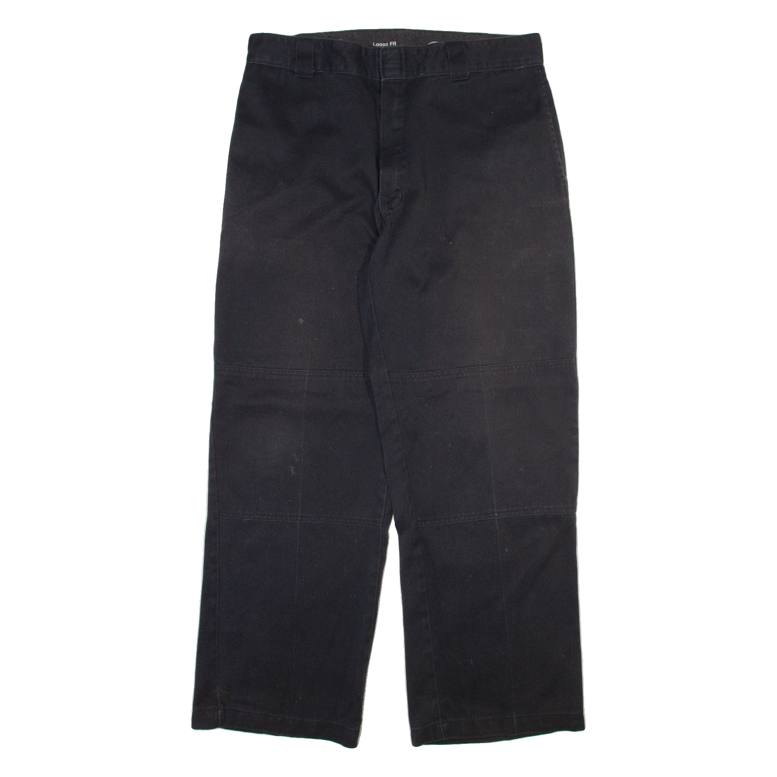 DICKIES Mens Trousers Black Loose Straight W35 L30 Refurbished - N/A refurbished available on Cerqular