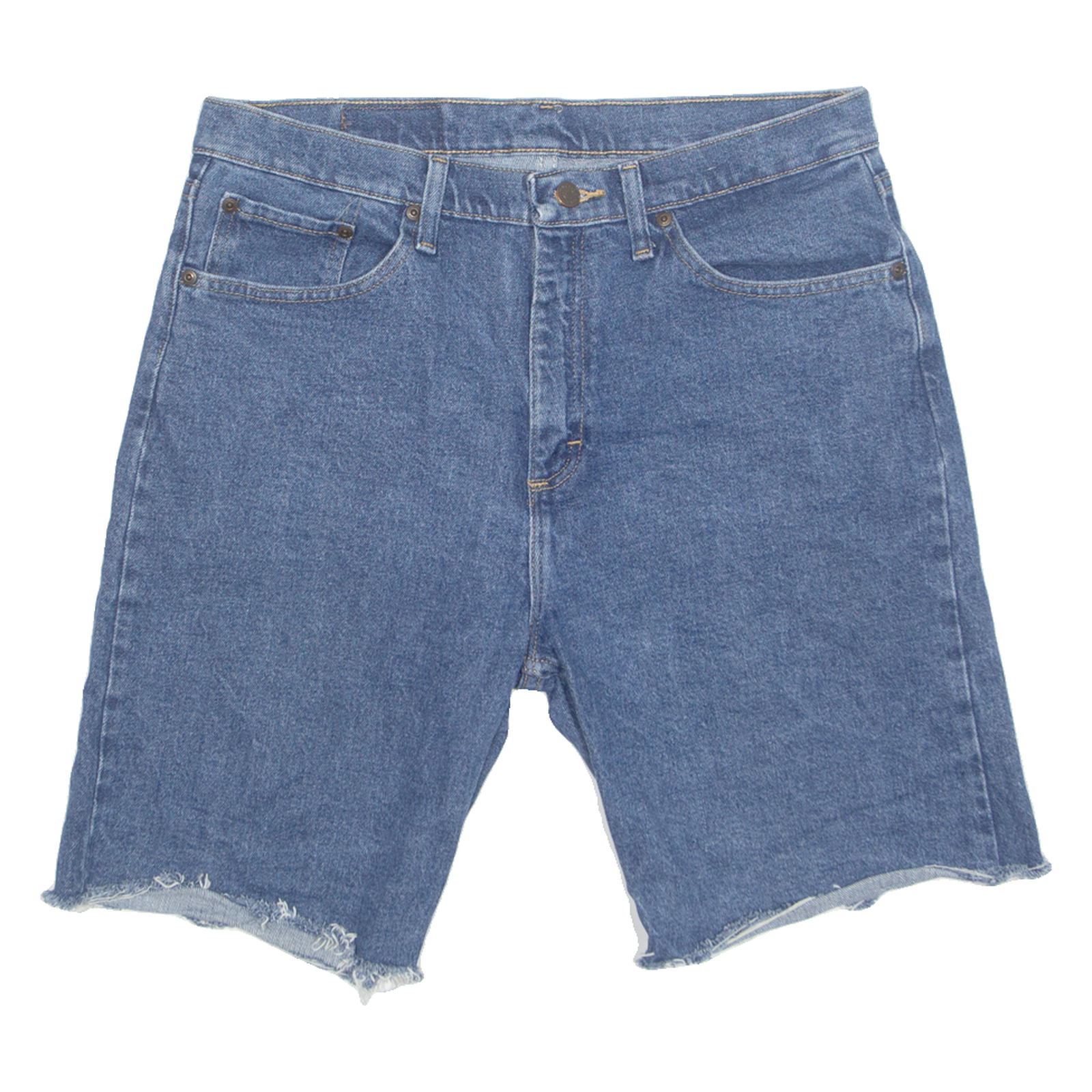 WRANGLER Cut Off Mens Denim Shorts Blue M W32 Refurbished - N/A refurbished available on Cerqular