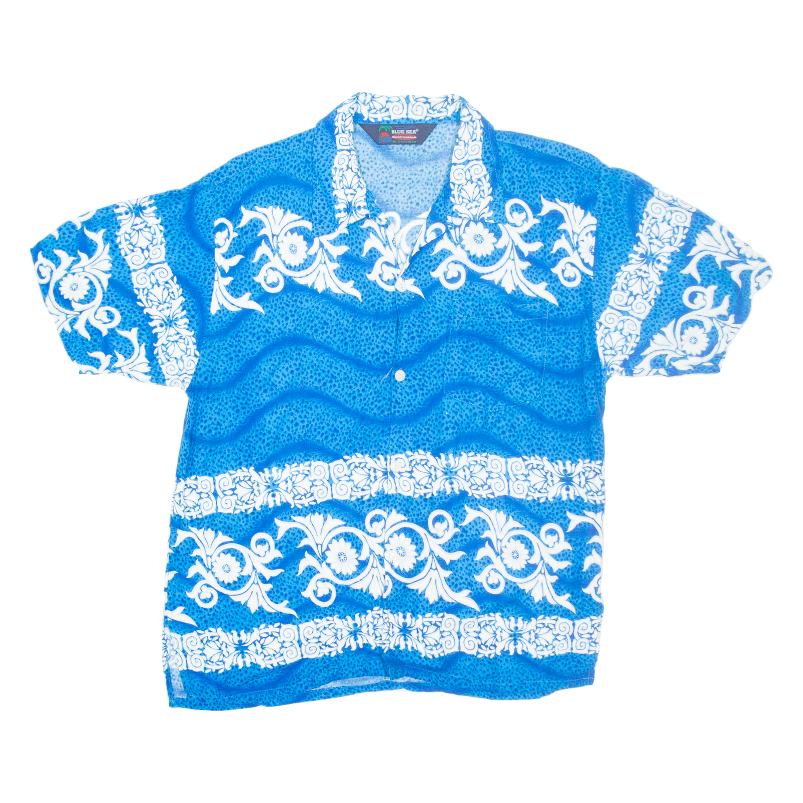 Buy BLUE SEA Mens Hawaiian Shirt Blue Crazy Pattern L Refurbished - $18.19 BLUE SEA Mens Hawaiian Shirt Blue Crazy Pattern L Refurbished - N/A refurbished available on Cerqular