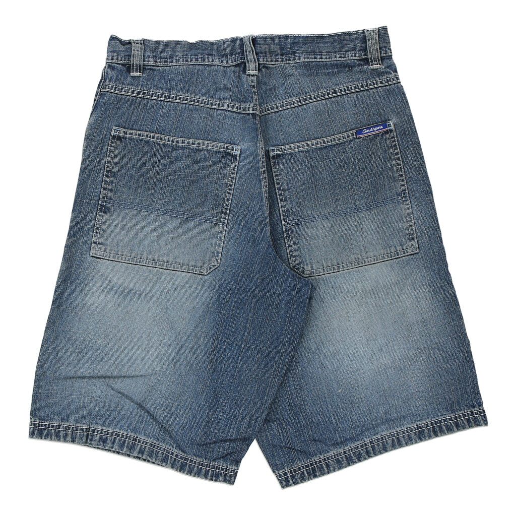 South Pole Denim Shorts - 35W 13L Blue Cotton Refurbished - Thrifted (note: this is a term often used to describe second- refurbished available on Cerqular