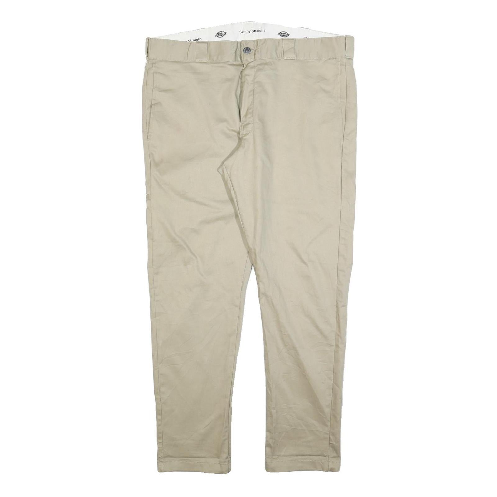 Buy DICKIES Mens Slim Beige Cotton Blend Slim Straight Trousers W38 L30 Workwear Refurbished - $42.89 DICKIES Mens Slim Beige Cotton Blend Slim Straight Trousers W38 L30 Workwear Refurbished - N/A refurbished available on Cerqular