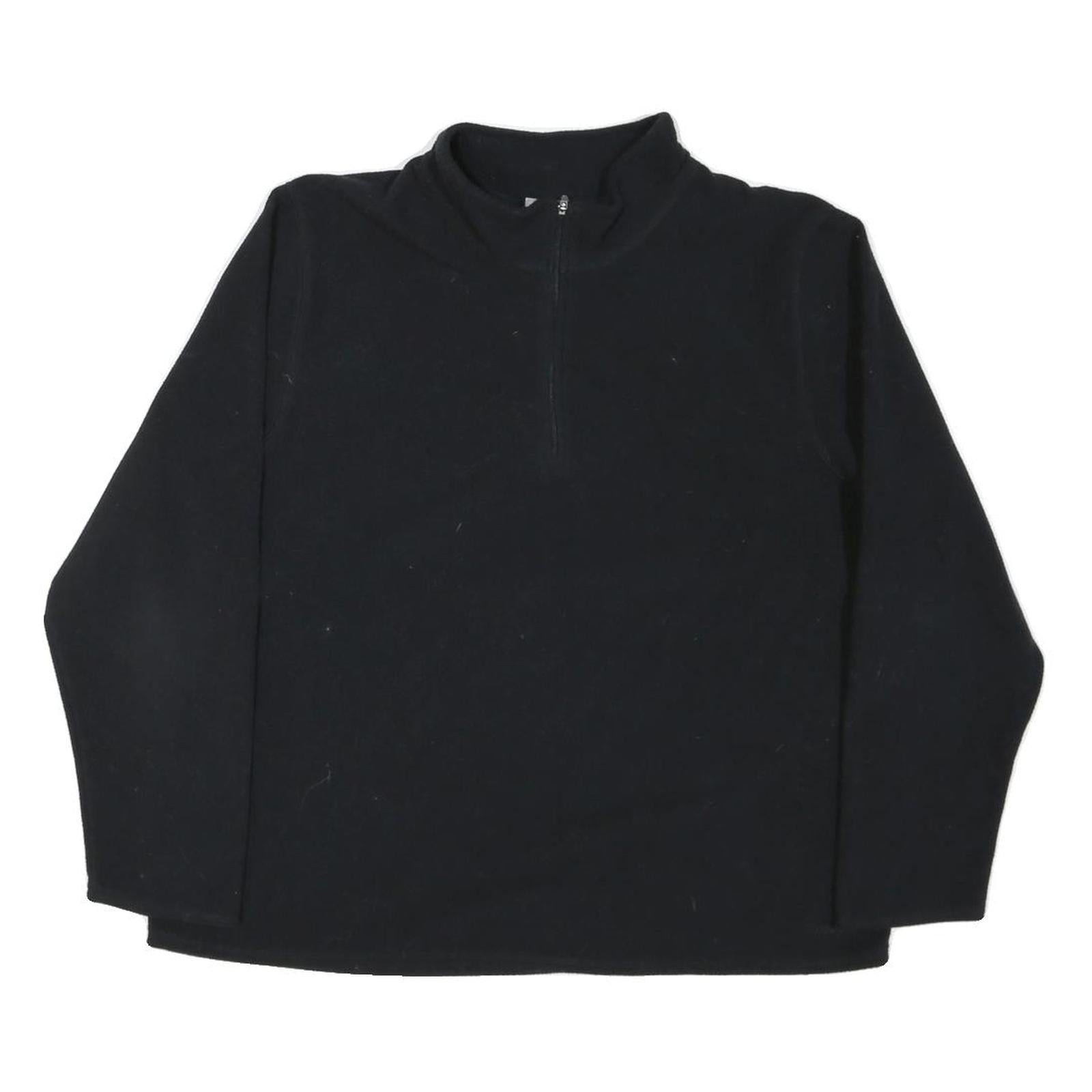 REEBOK Womens Black Plain Pullover Crew Neck Basic Knit UK 16 Polyester Blend Refurbished - N/A refurbished available on Cerqular