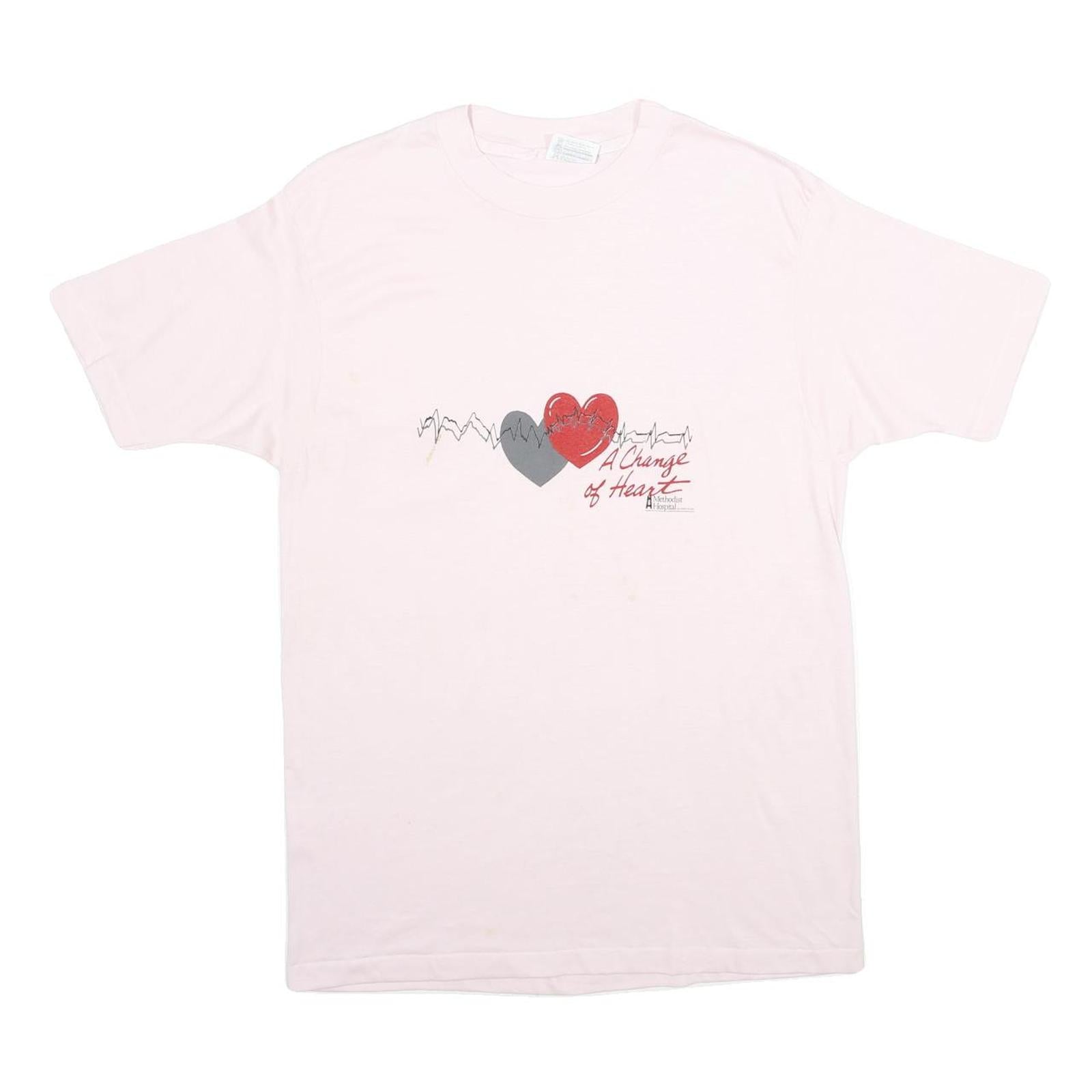 Buy HANES Mens White A Change Of Heart Graphic T-Shirt L Short Sleeve Crew Neck Refurbished - $11.69 HANES Mens White A Change Of Heart Graphic T-Shirt L Short Sleeve Crew Neck Refurbished - N/A refurbished available on Cerqular