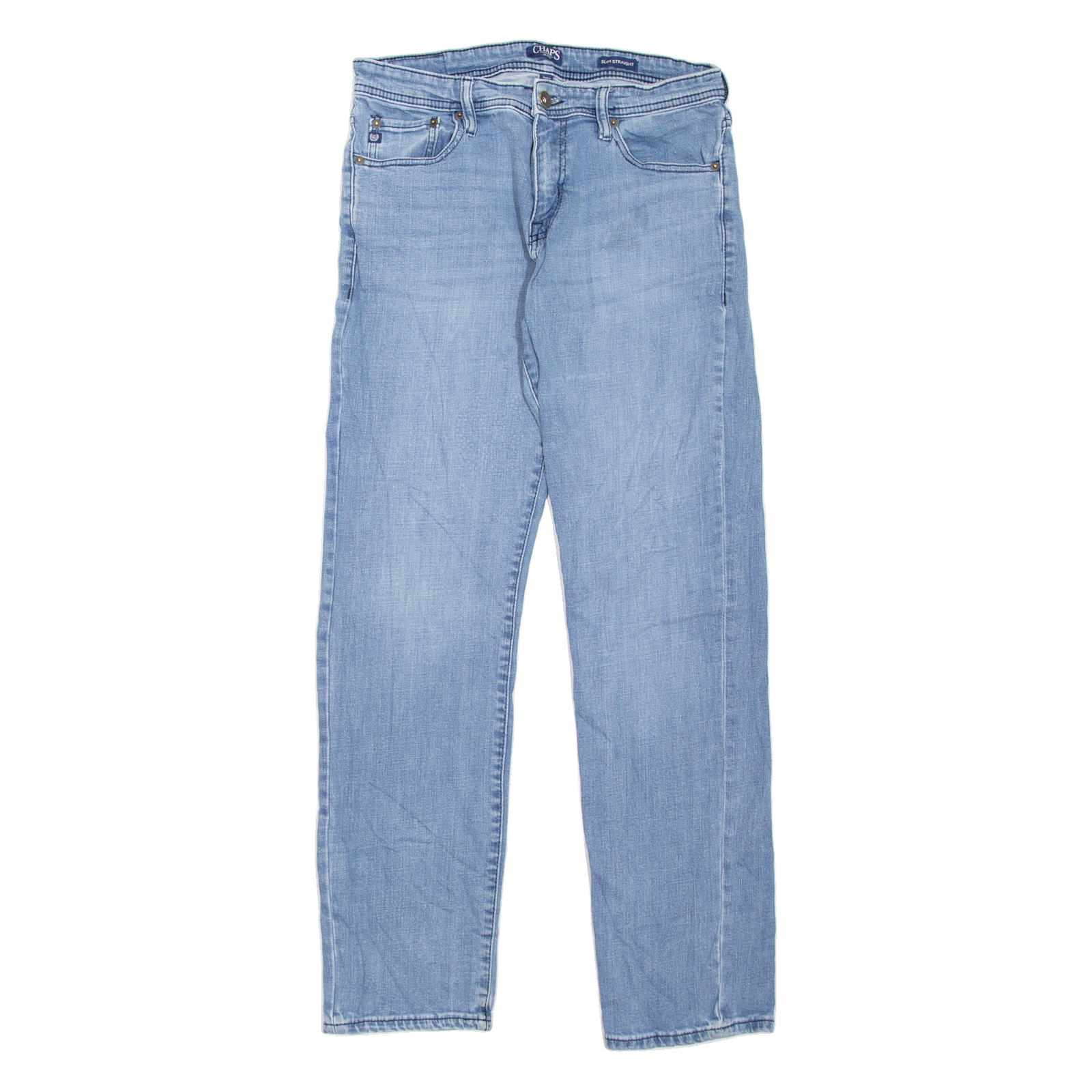 CHAPS Mens Jeans Blue Slim Straight W32 L34 Refurbished - N/A refurbished available on Cerqular
