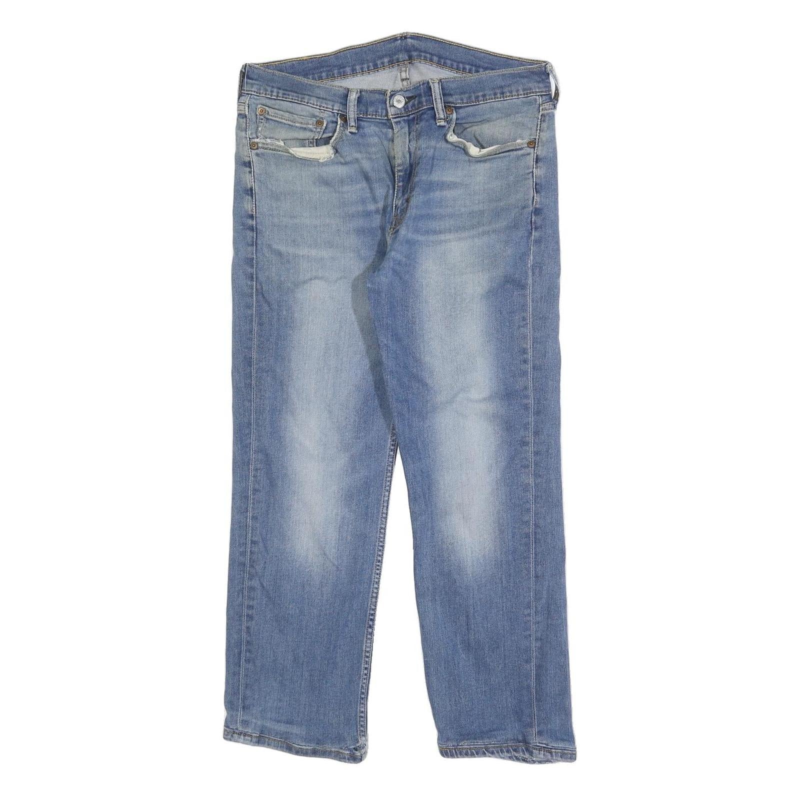 LEVI'S 514 Classic Mens Jeans Blue Classic Straight Denim Medium W32 L27 Faded Refurbished - N/A refurbished available on Cerqular