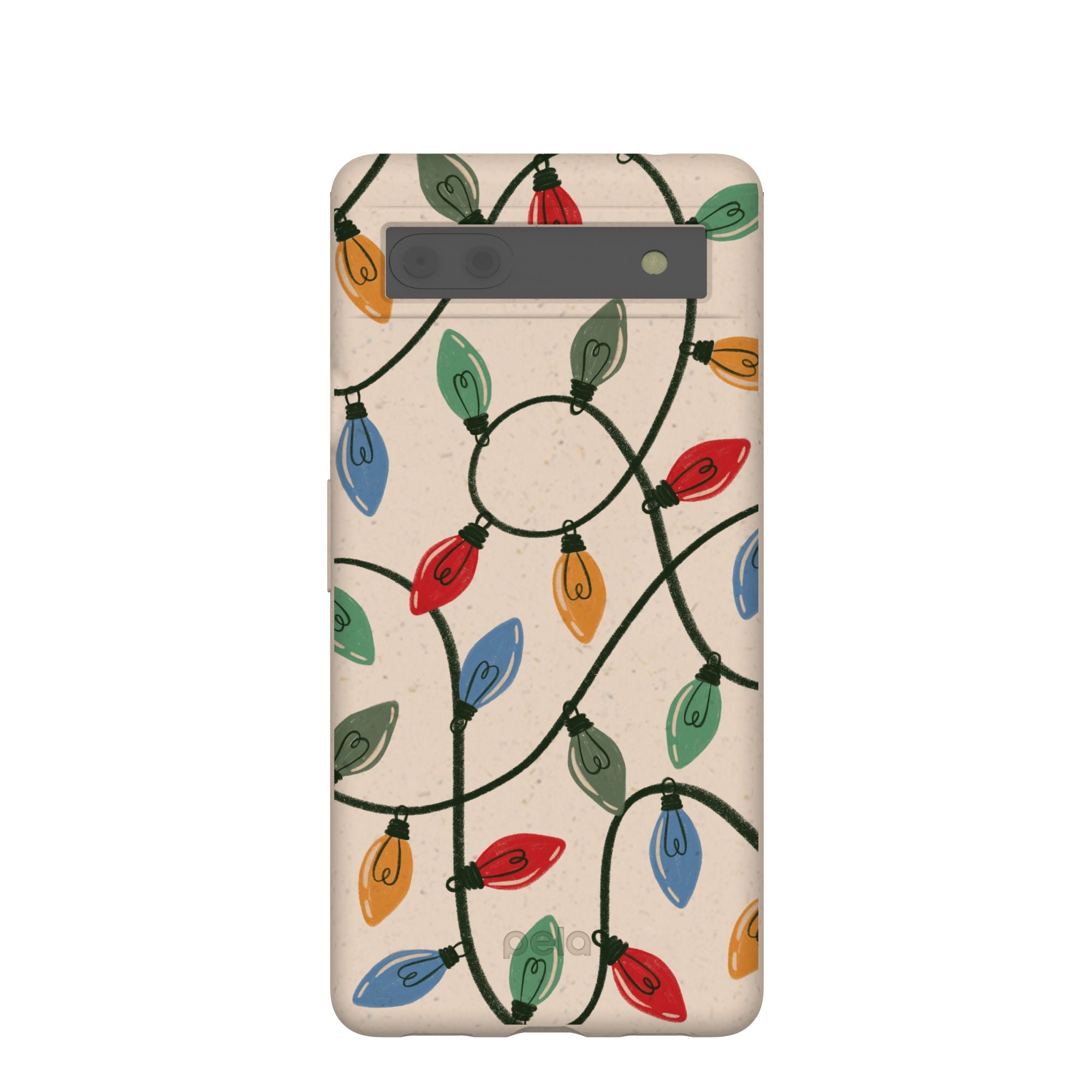 Seashell Holiday Lights Google Pixel 6a Case Refurbished - Pela Case refurbished available on Cerqular