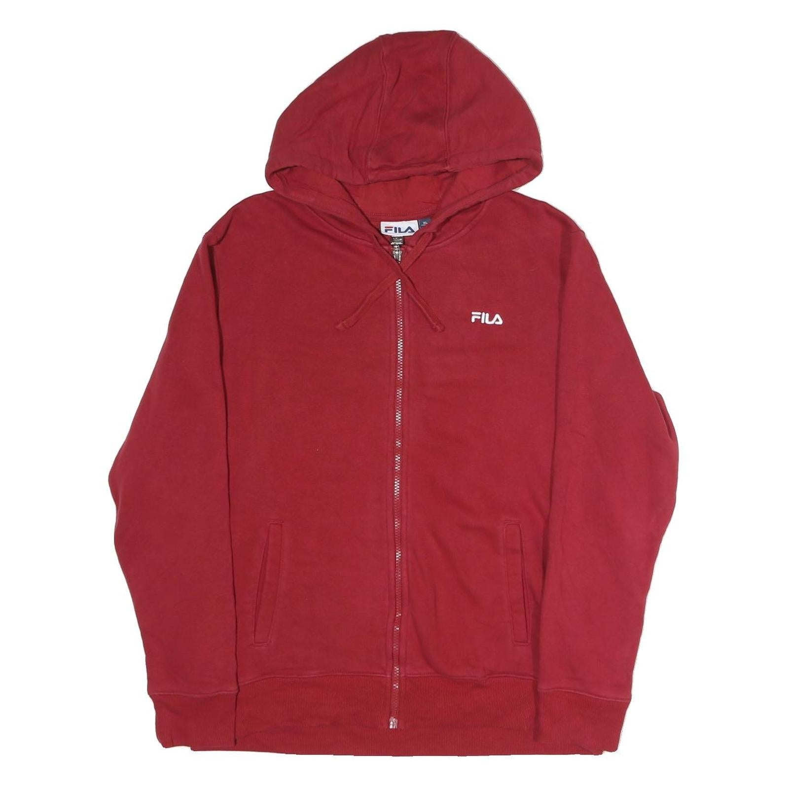 Buy FILA Mens Red Full Zip Hoodie XL Cotton Casual Sweatshirt Drawstring Hood Refurbished - $33.79 FILA Mens Red Full Zip Hoodie XL Cotton Casual Sweatshirt Drawstring Hood Refurbished - N/A refurbished available on Cerqular