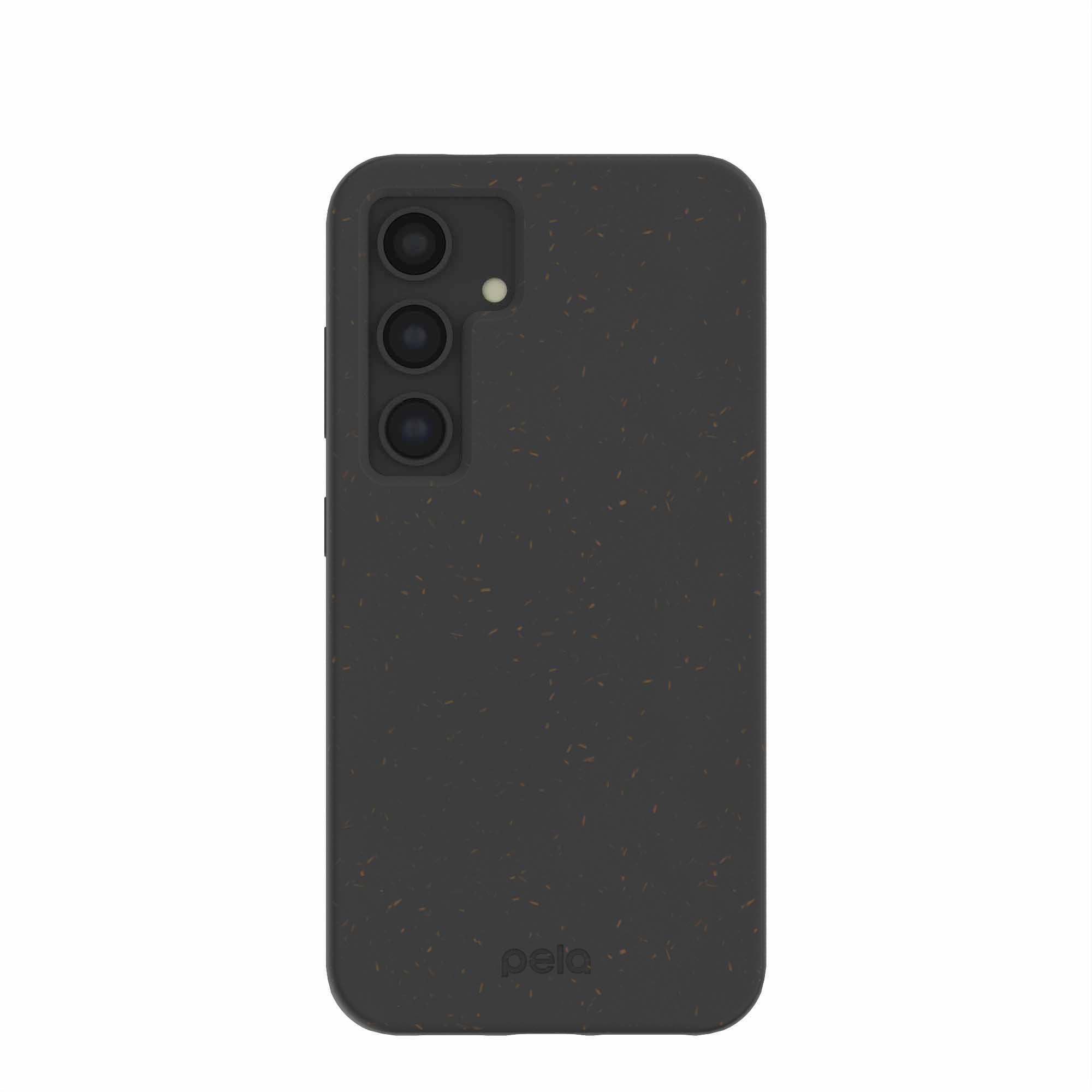 Black Samsung S24 Phone Case Refurbished - Pela Case refurbished available on Cerqular