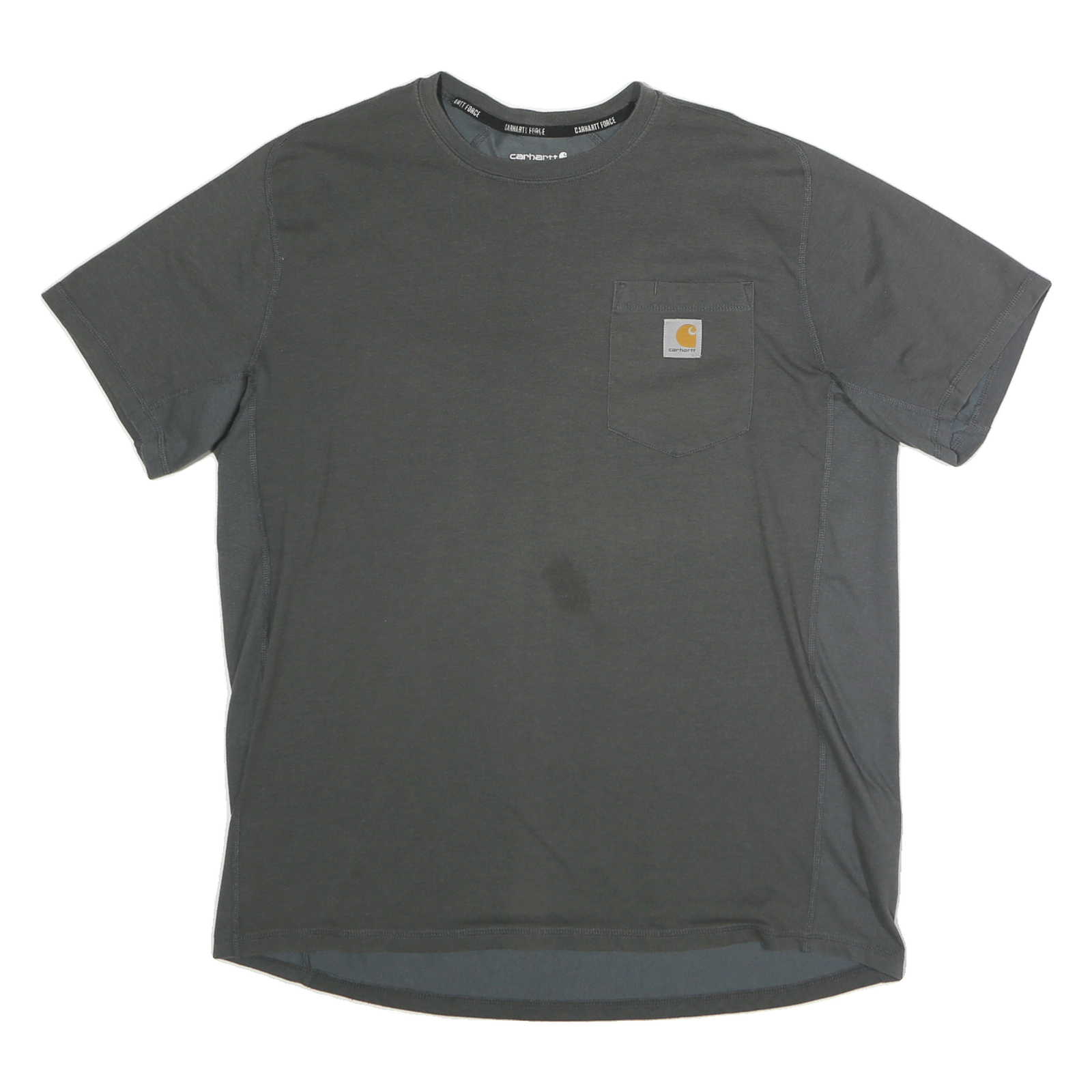CARHARTT Mens Grey Pocket T-Shirt L Short Sleeve Crew Neck Cotton Casual Refurbished - N/A refurbished available on Cerqular