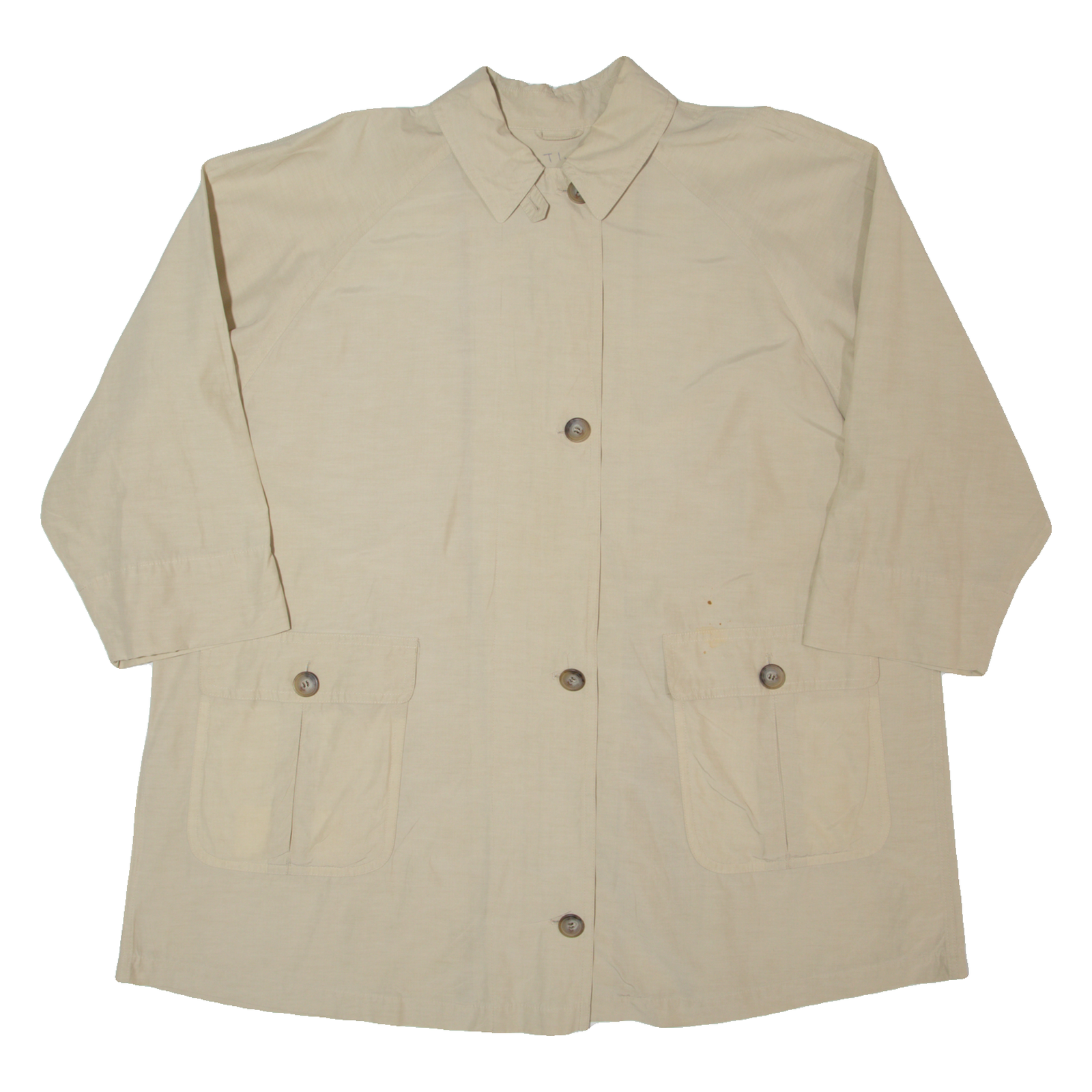 DINOMODA Womens Trench Coat Cream 90s XL Refurbished - N/A refurbished available on Cerqular