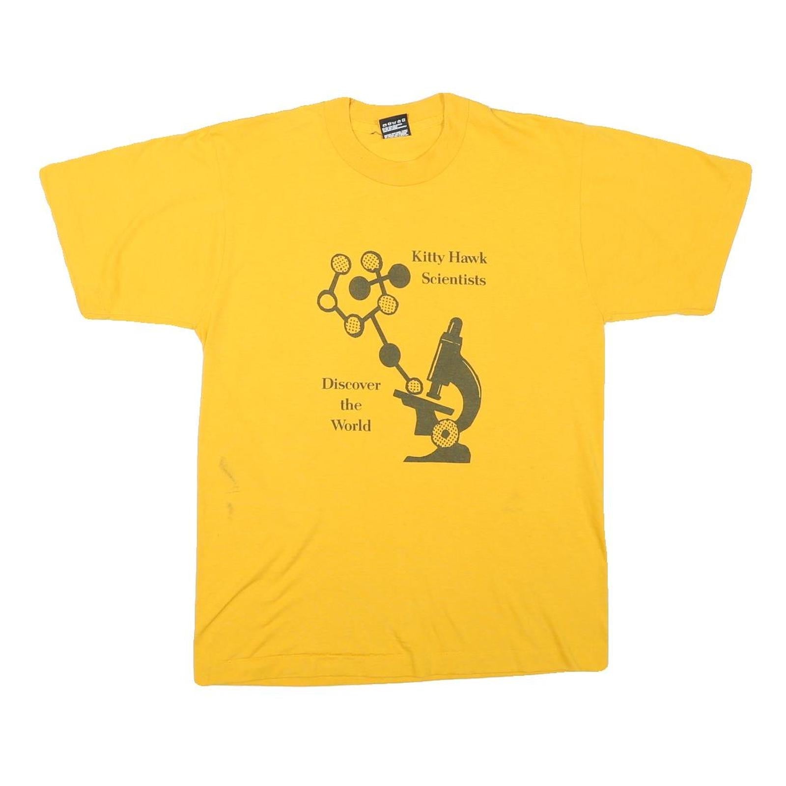 Buy THE BEST Mens Yellow Kitty Hawk Scientists Graphic T-Shirt M Short Sleeve Crew Refurbished - $12.99 THE BEST Mens Yellow Kitty Hawk Scientists Graphic T-Shirt M Short Sleeve Crew Refurbished - N/A refurbished available on Cerqular