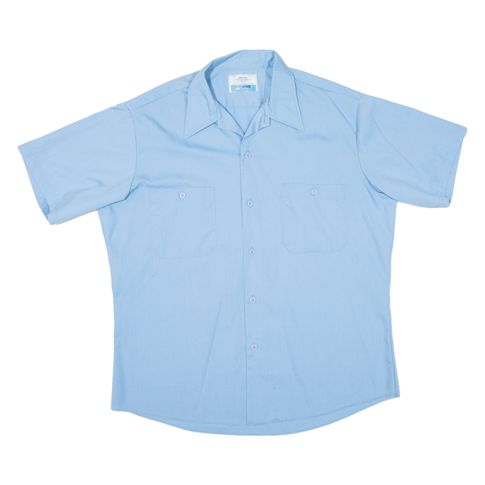 Mens Plain Shirt Blue L Refurbished - N/A refurbished available on Cerqular