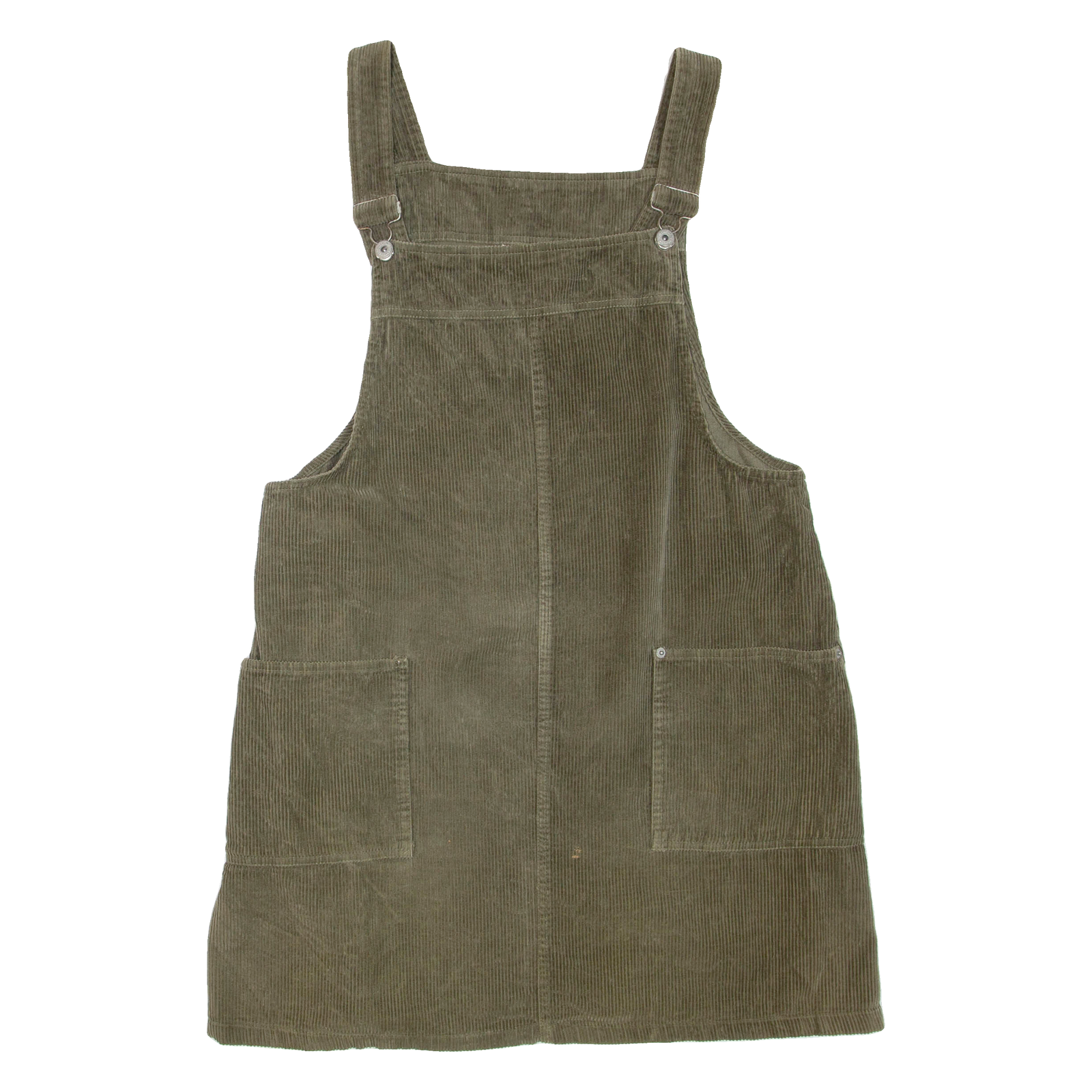 FADED GLORY Womens Day Dress Green Corduroy Sleeveless Short L Refurbished - N/A refurbished available on Cerqular