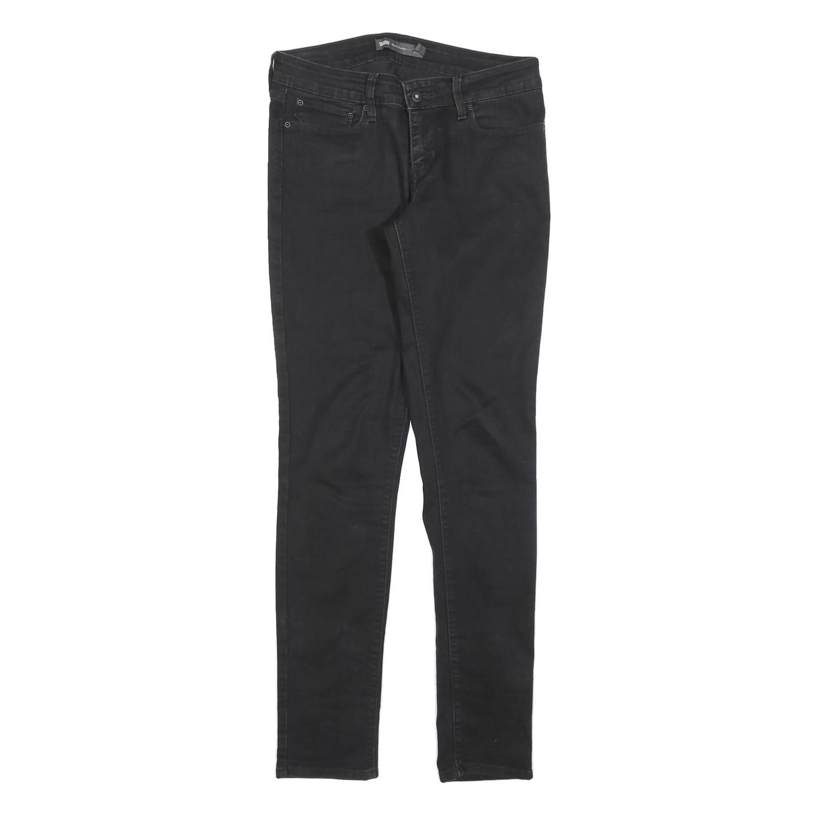 LEVI'S Womens Slim Black Jeans Denim W28 L31 Stylish Zip Cotton Blend Refurbished - N/A refurbished available on Cerqular