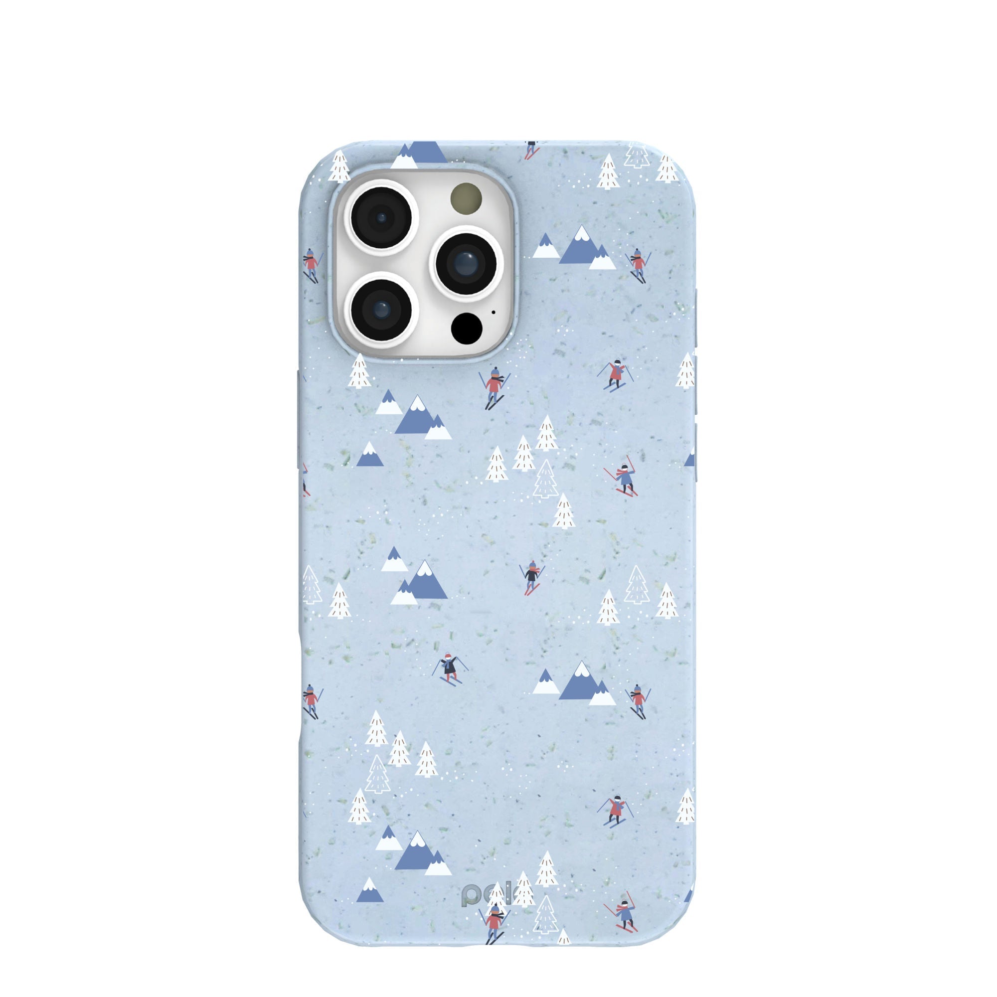 Powder Blue Ski Pass iPhone 16 Pro Max Case Refurbished - Pela Case refurbished available on Cerqular