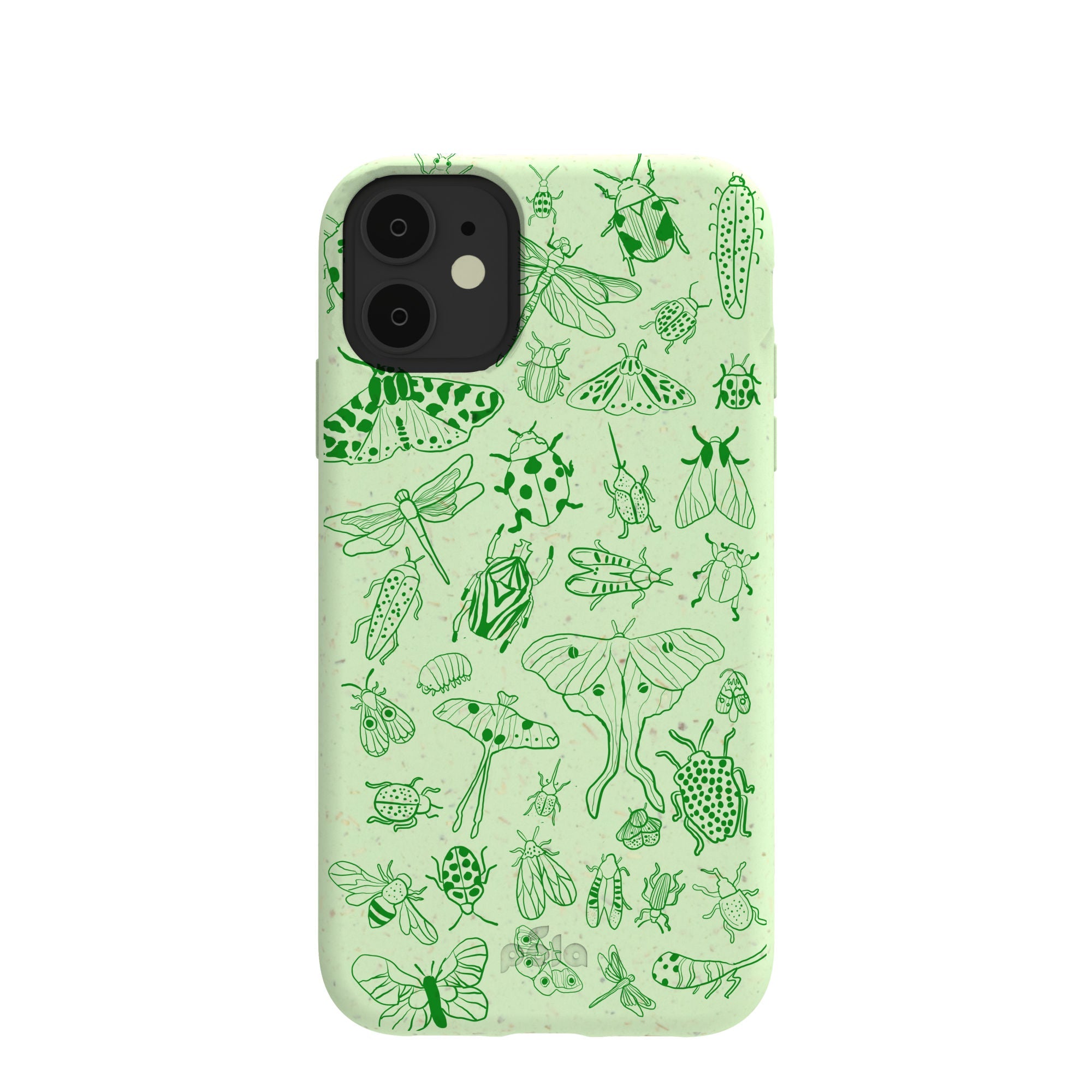 Sage Green Linear Entomology iPhone 11 Case Refurbished - Pela Case refurbished available on Cerqular