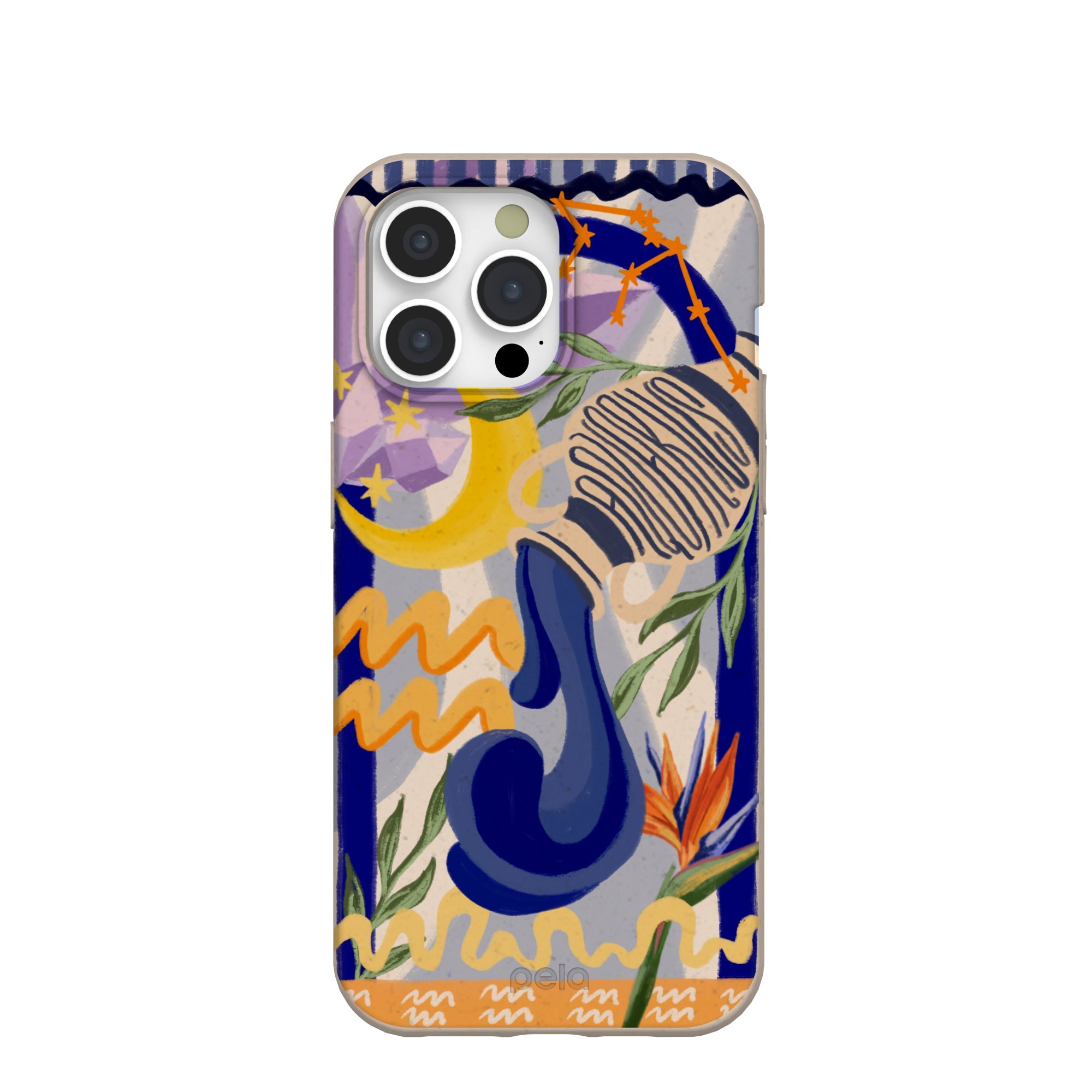 Seashell Aquarius Water iPhone 15 Pro Max Case Refurbished - Pela Case refurbished available on Cerqular