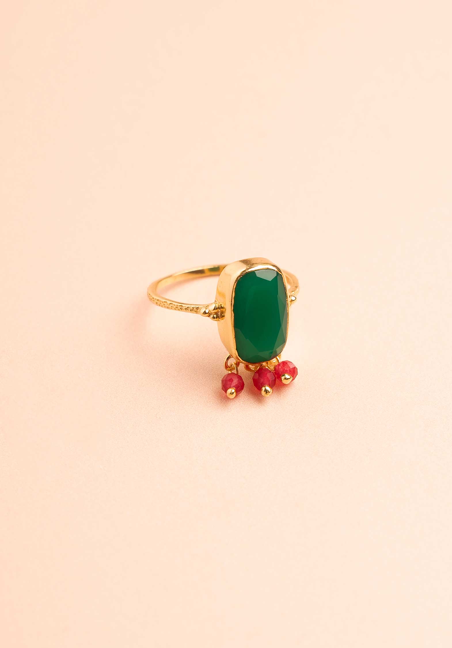 Ring K Ring 4418 15-Green-Agate | Color: 15 GREEN AGATE | Size: 54 Refurbished - Rue Madame is a known brand, and the standardized name is " refurbished available on Cerqular