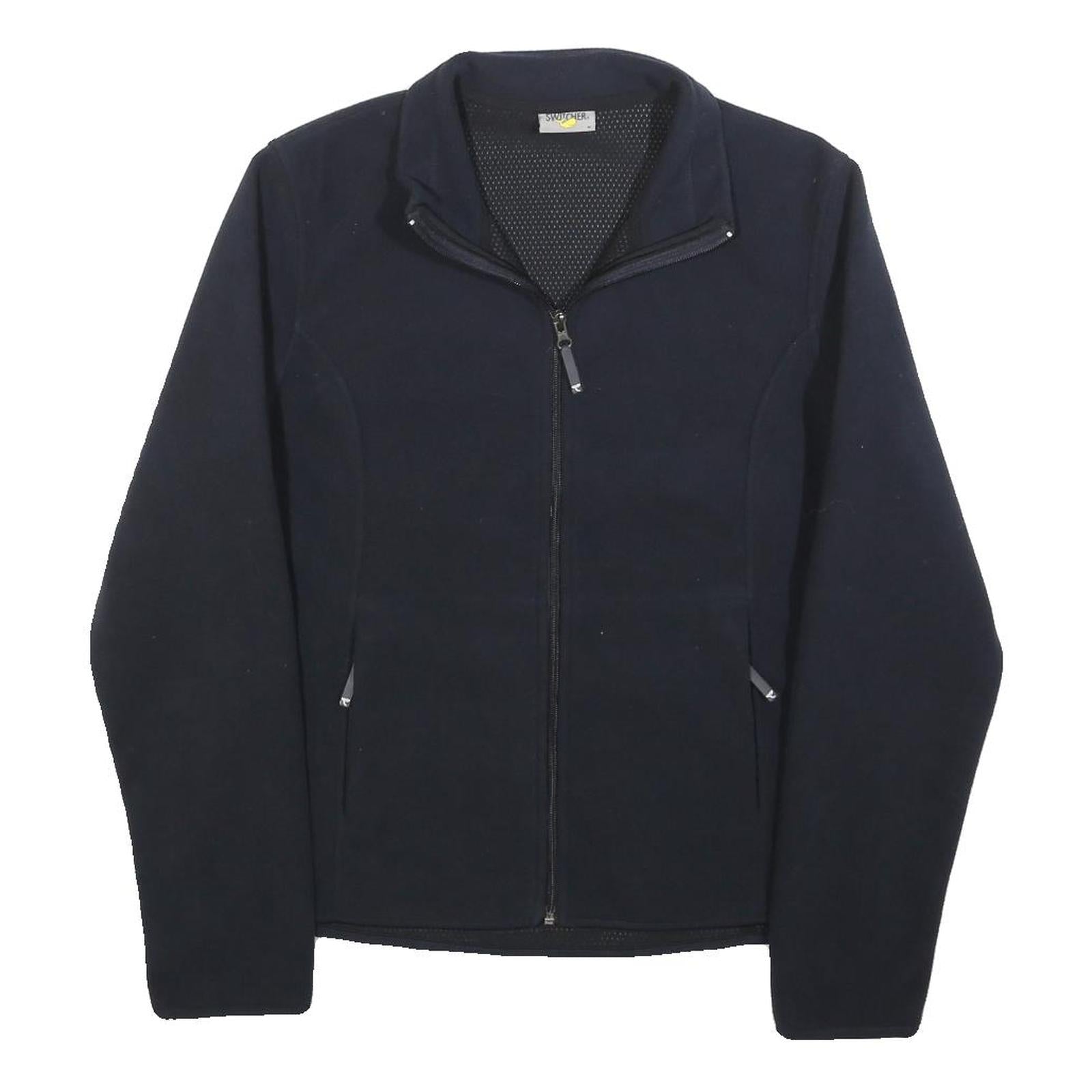 SWITCHER Womens Navy Blue Jacket M Polyester Zip Plain Casual Lightweight Refurbished - N/A refurbished available on Cerqular