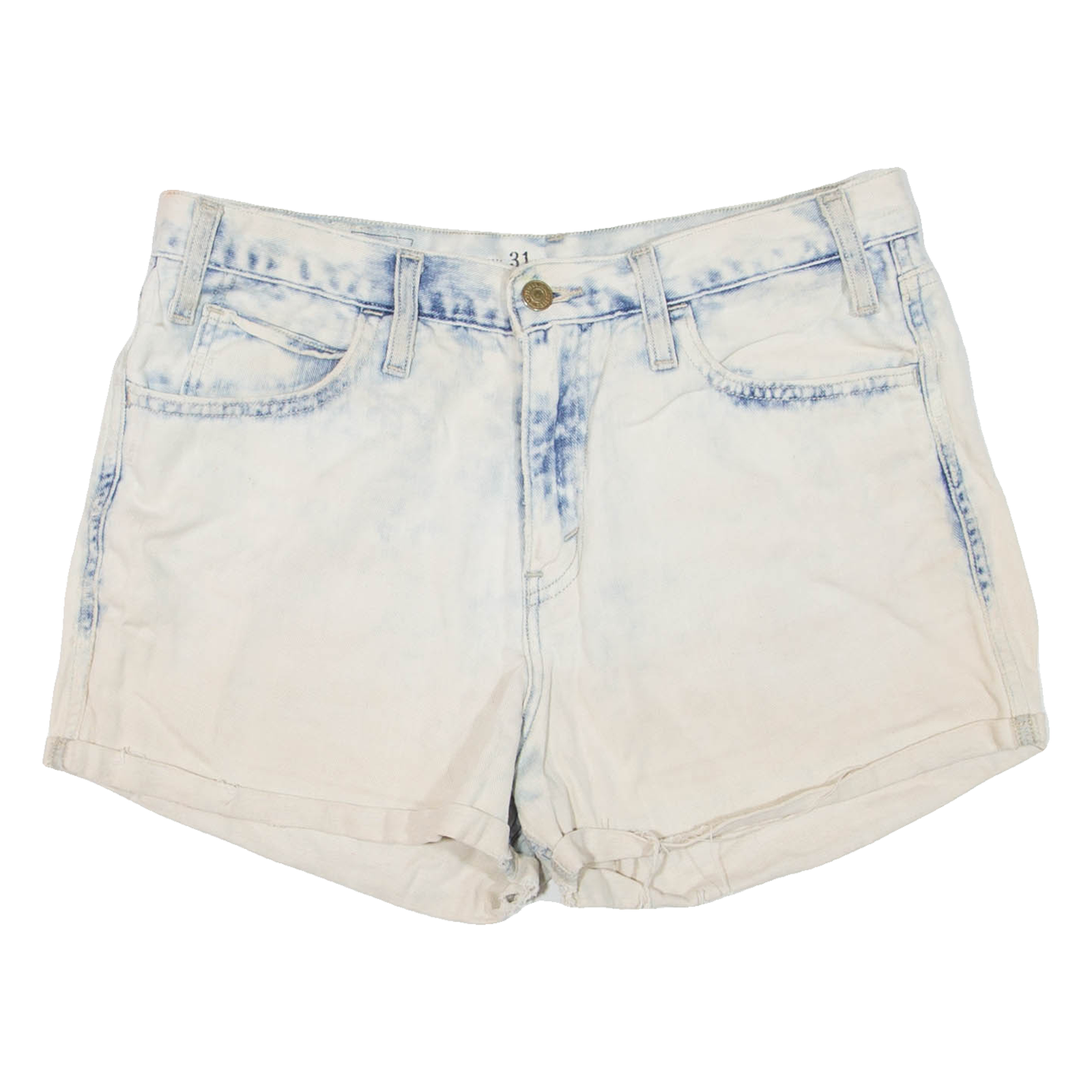 LEVI'S Womens Denim Shorts Blue M W31 Refurbished - N/A refurbished available on Cerqular