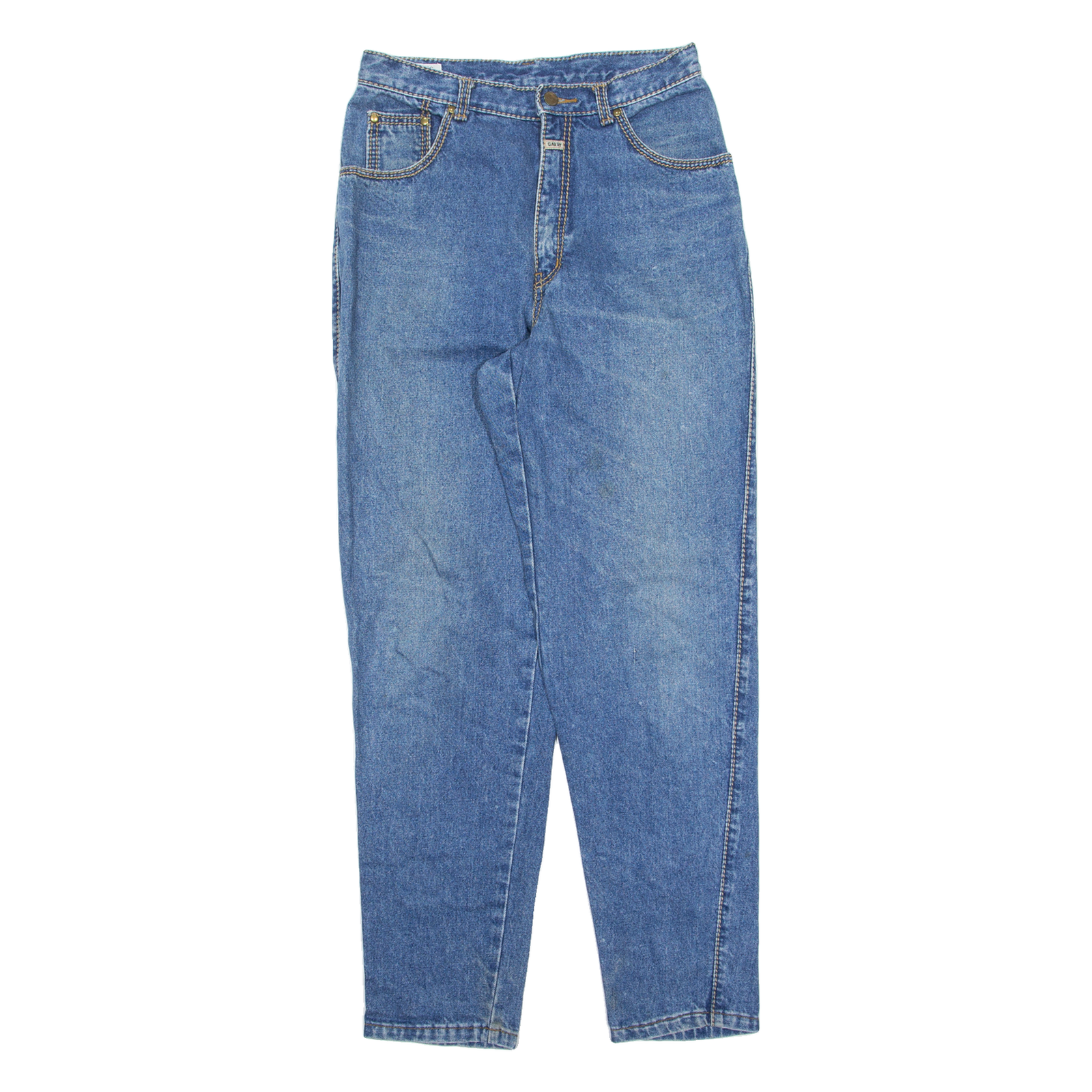 GARRY Indigo Womens Jeans Blue Regular Tapered Stone Wash W28 L30 Refurbished - N/A refurbished available on Cerqular