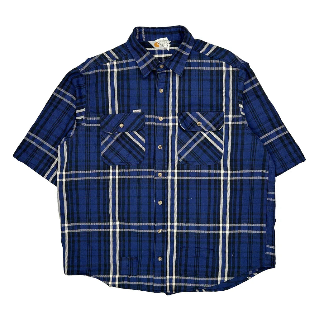 Carhartt Short Sleeve Shirt - XL Black Cotton Refurbished - Thrifted (note: this is a term often used to describe second- refurbished available on Cerqular