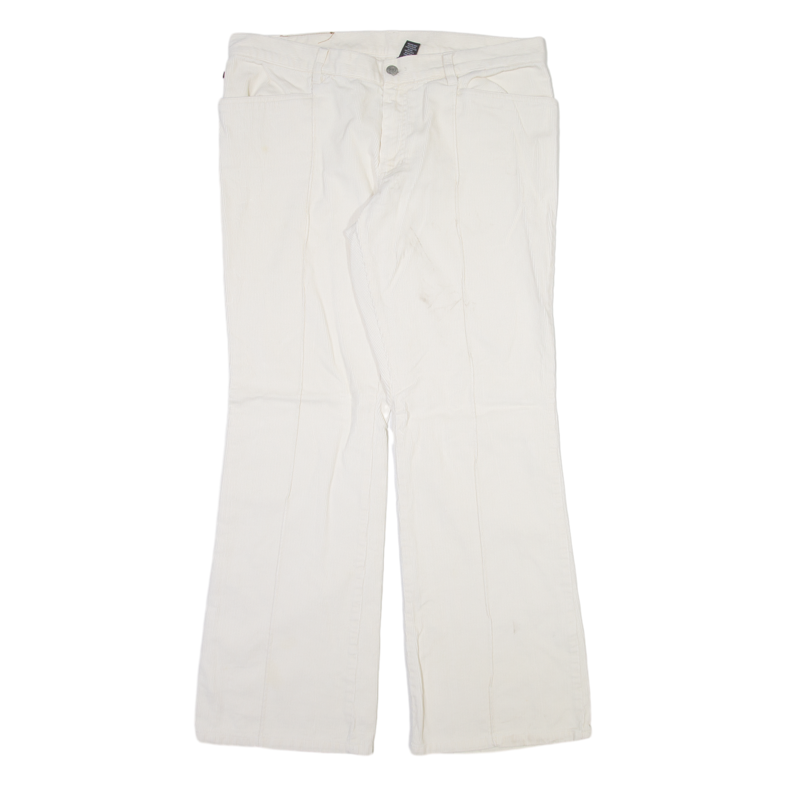 POLO RALPH LAUREN Womens Corduroy Trousers Cream Regular Bootcut W35 L31 Refurbished - N/A refurbished available on Cerqular