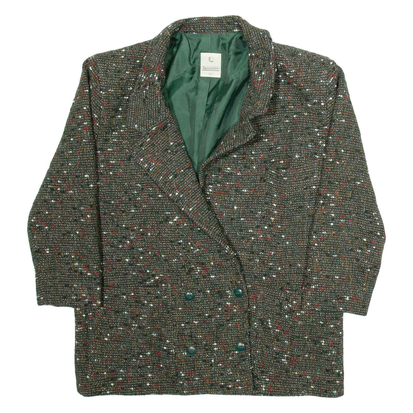 LASSERRE Mens Blazer Jacket Grey Spotted M Refurbished - N/A refurbished available on Cerqular