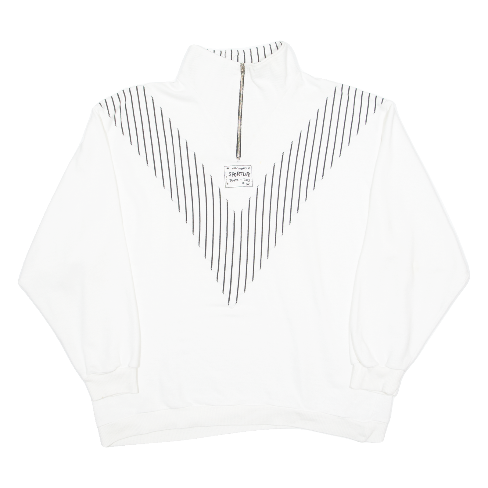 SPORTLIFE Womens Sweatshirt White 1/4 Zip L Refurbished - N/A refurbished available on Cerqular