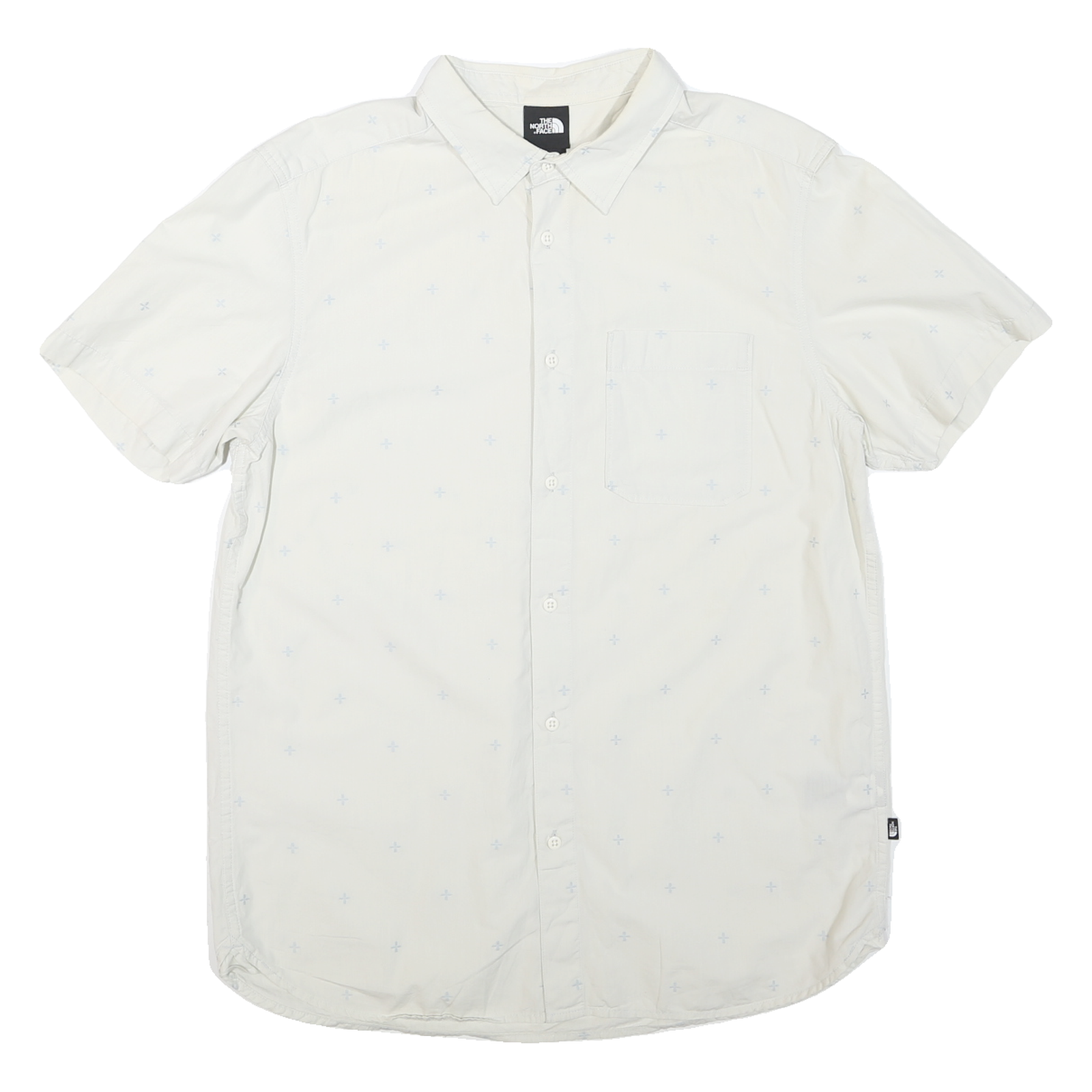 THE NORTH FACE Mens White Shirt L Lightweight Cotton Blend Casual Button Up Refurbished - N/A refurbished available on Cerqular