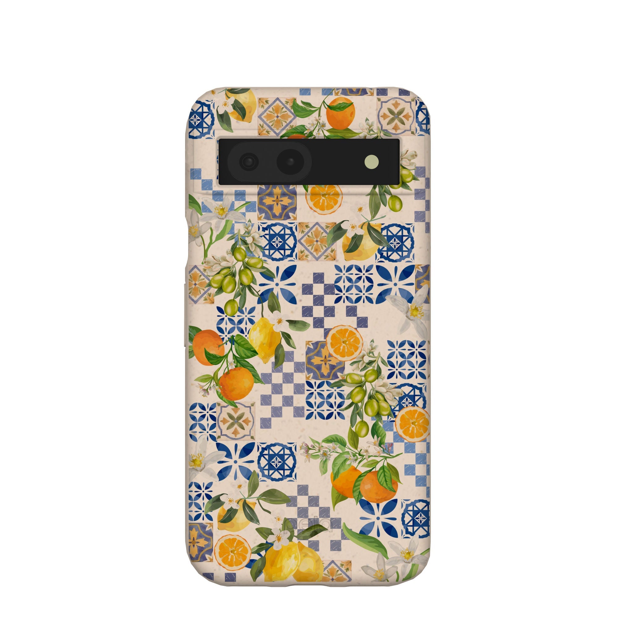 Seashell Amalfi Fruits Google Pixel 8a Case Refurbished - Pela Case refurbished available on Cerqular