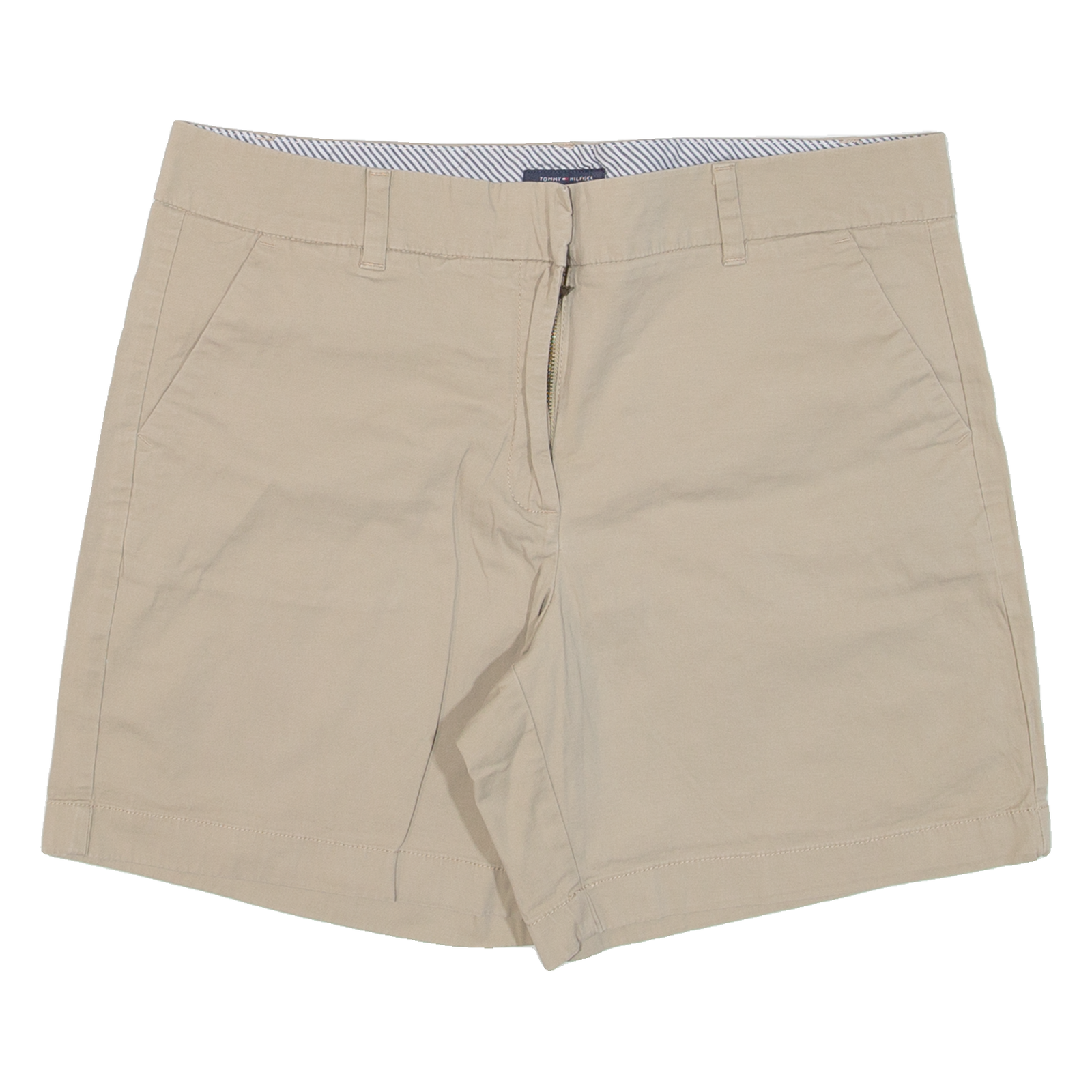 TOMMY HILFIGER Womens Casual Shorts Beige L W34 Refurbished - N/A refurbished available on Cerqular