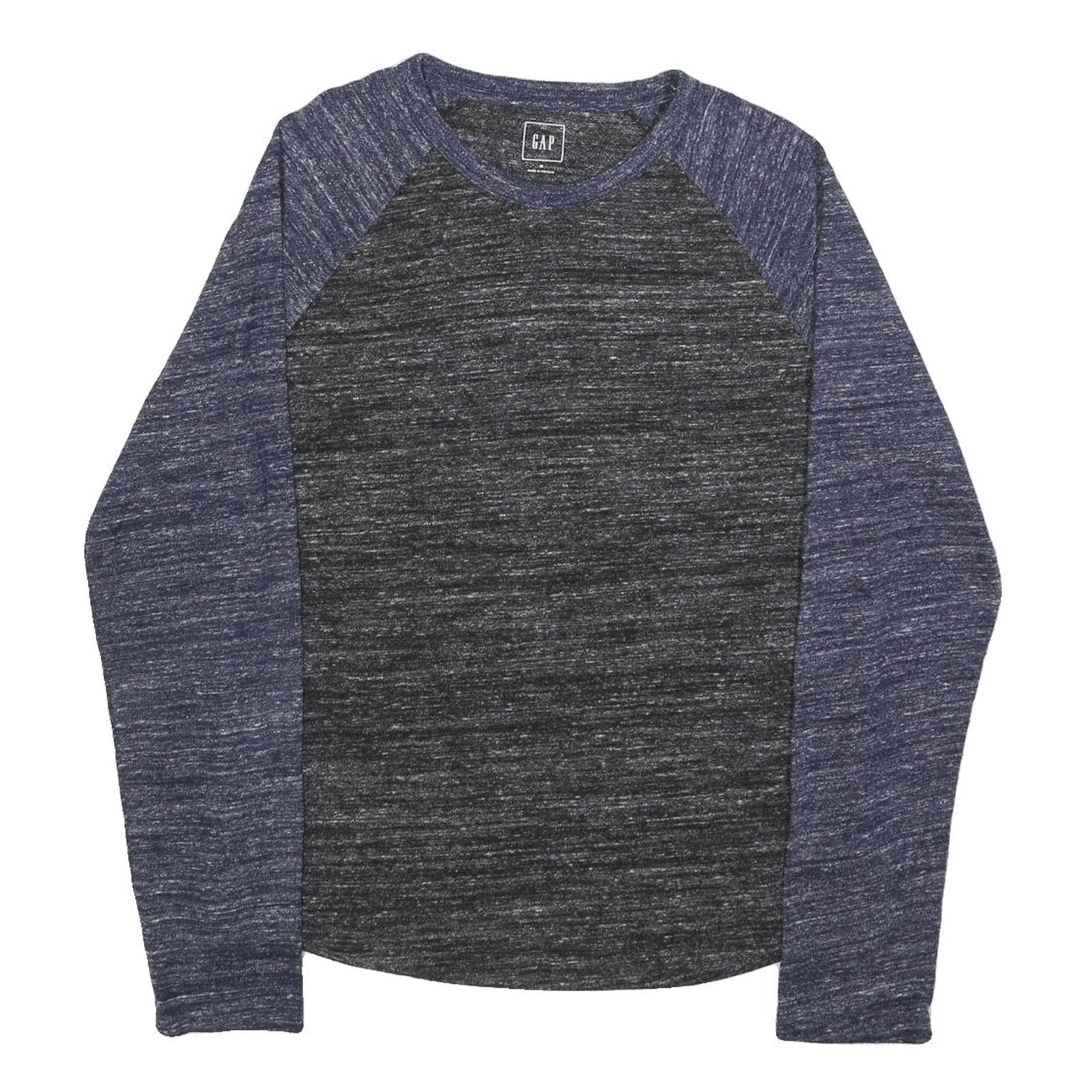 GAP Mens Blue & Grey Cotton Blend Patterned Jumper Crew Neck Basic Knit M Casual Refurbished - N/A refurbished available on Cerqular