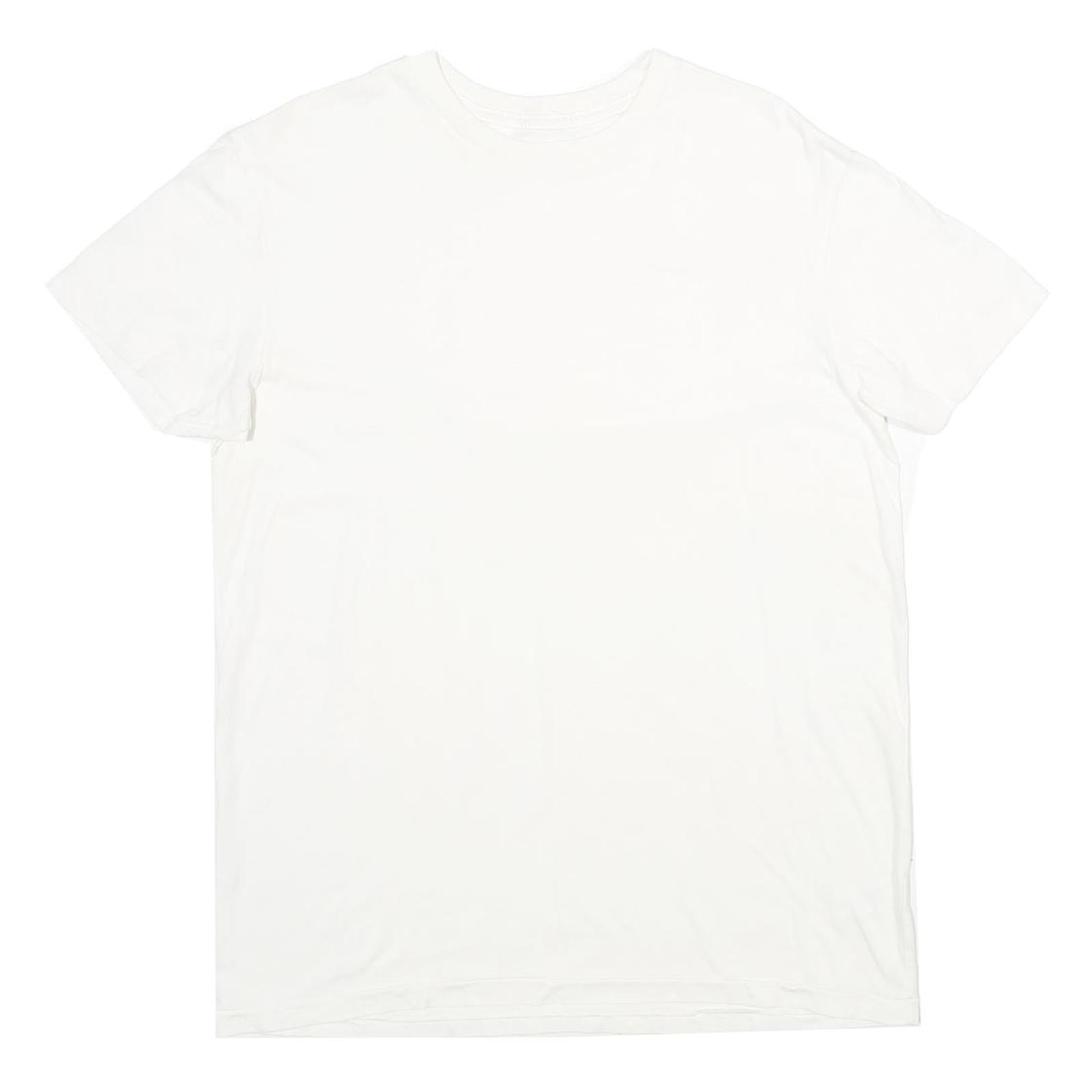 GAP Mens White Plain T-Shirt L Short Sleeve Crew Neck Cotton Summer Casual Refurbished - N/A refurbished available on Cerqular